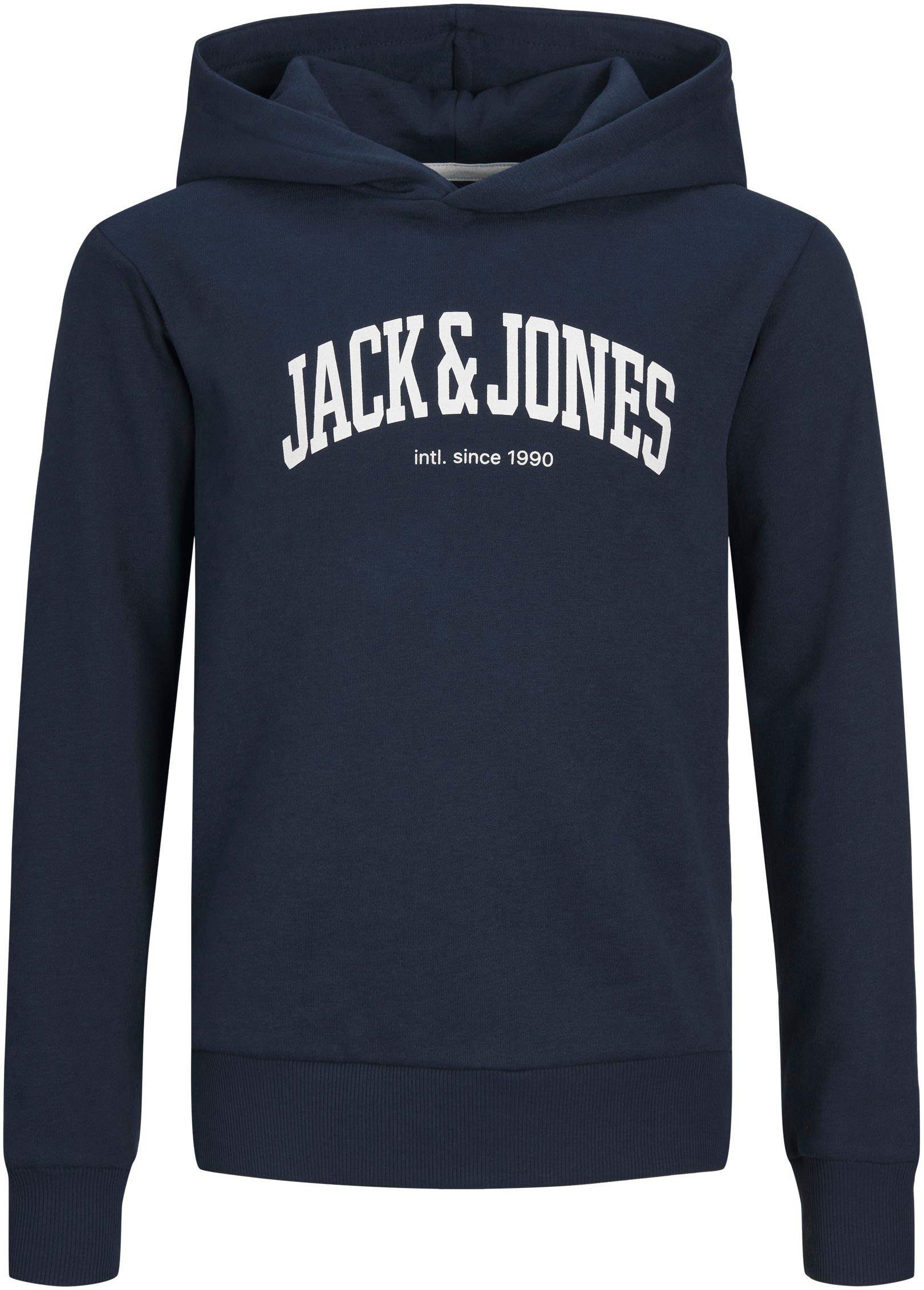 Jack & SN HOOD JNR Hoodie JJEJOSH Blazer Navy Jones Junior SWEAT