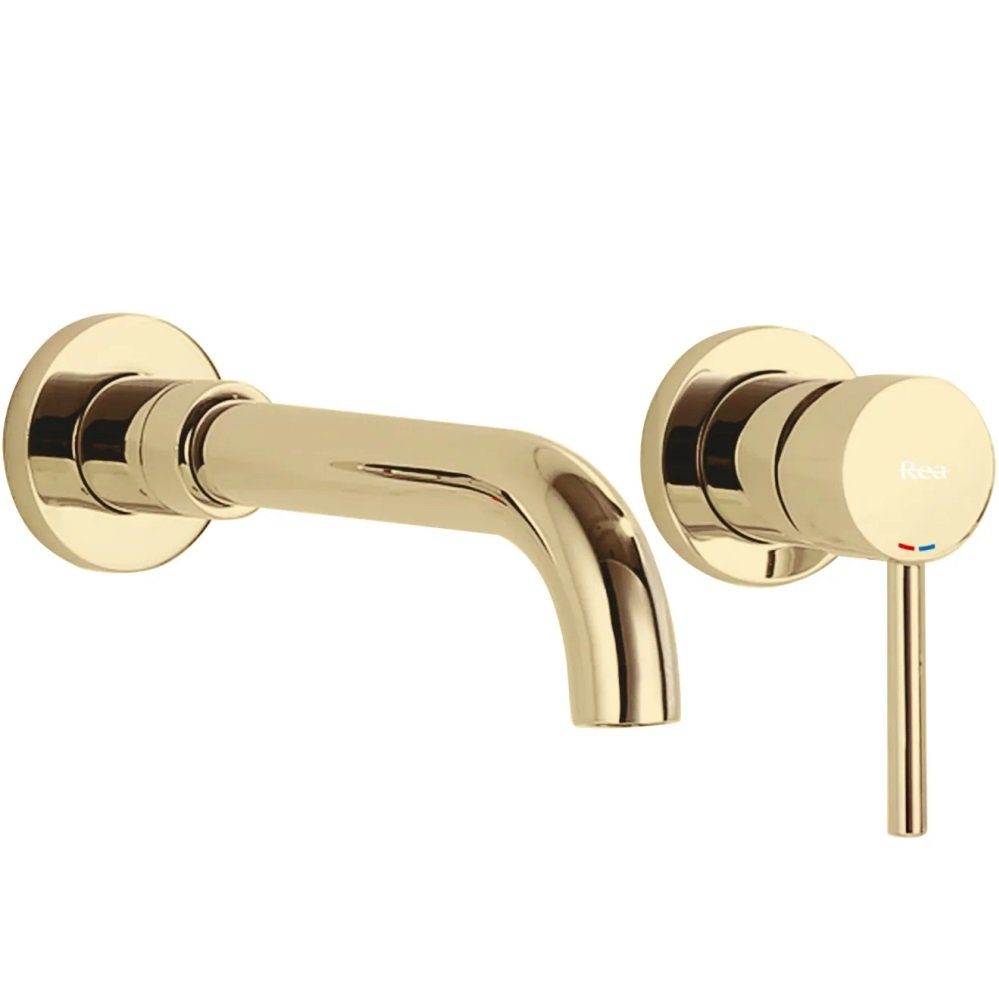 wohnwerk.idee Unterputzarmatur Waschbeckenarmatur Wasserhahn Gold Matt günstig online kaufen