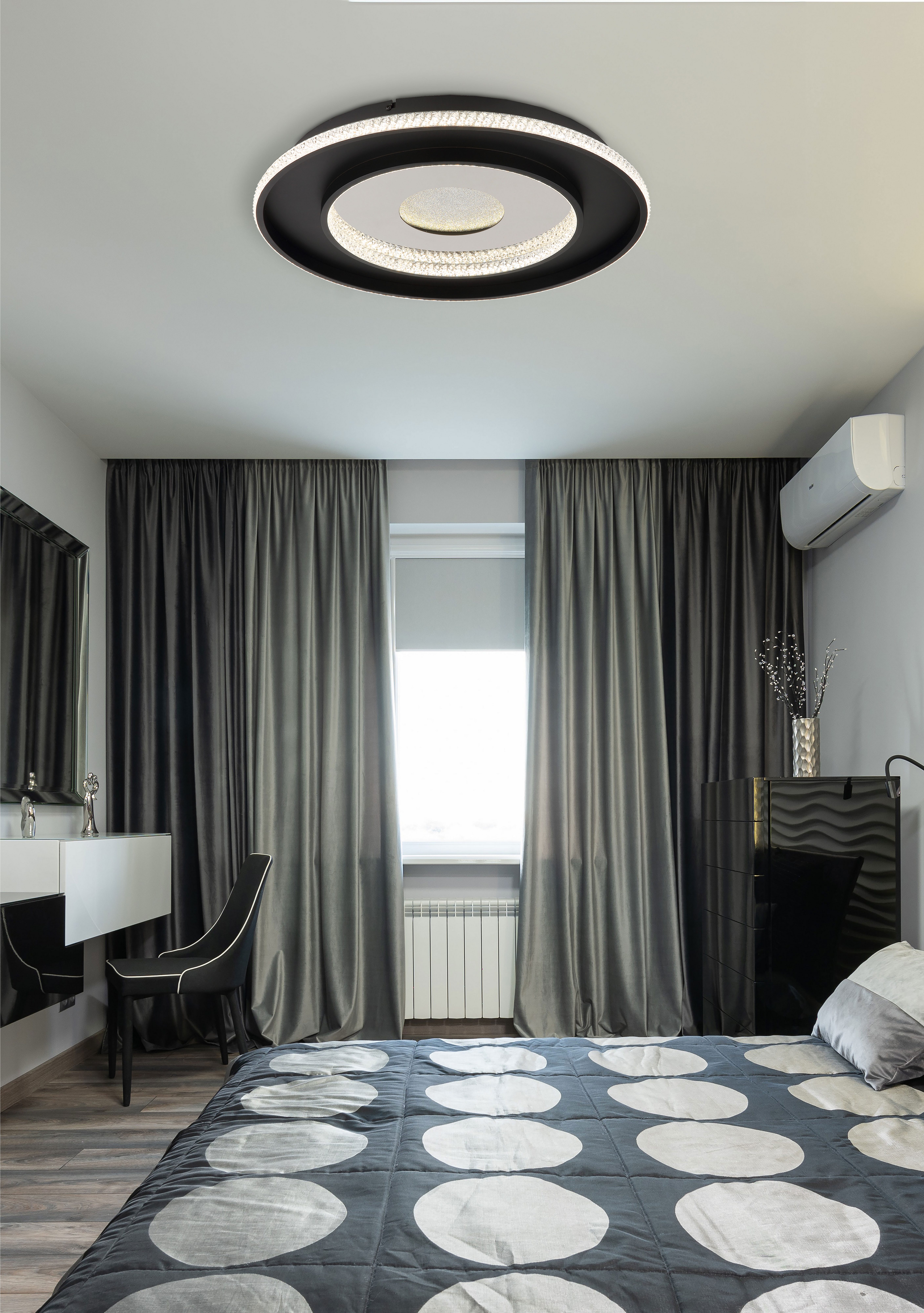 GLOBO LIGHTING Deckenleuchte MARSH, Dimmfunktion, Memoryfunktion, Nachtlichtfunktion, Timerfunktion, mehrere Helligkeitsstufen, LED fest integriert, warmweiß - kaltweiß, Deckenlampe Wohnzimmer-Leuchte Schlafzimmer-Leuchte Flur Küche