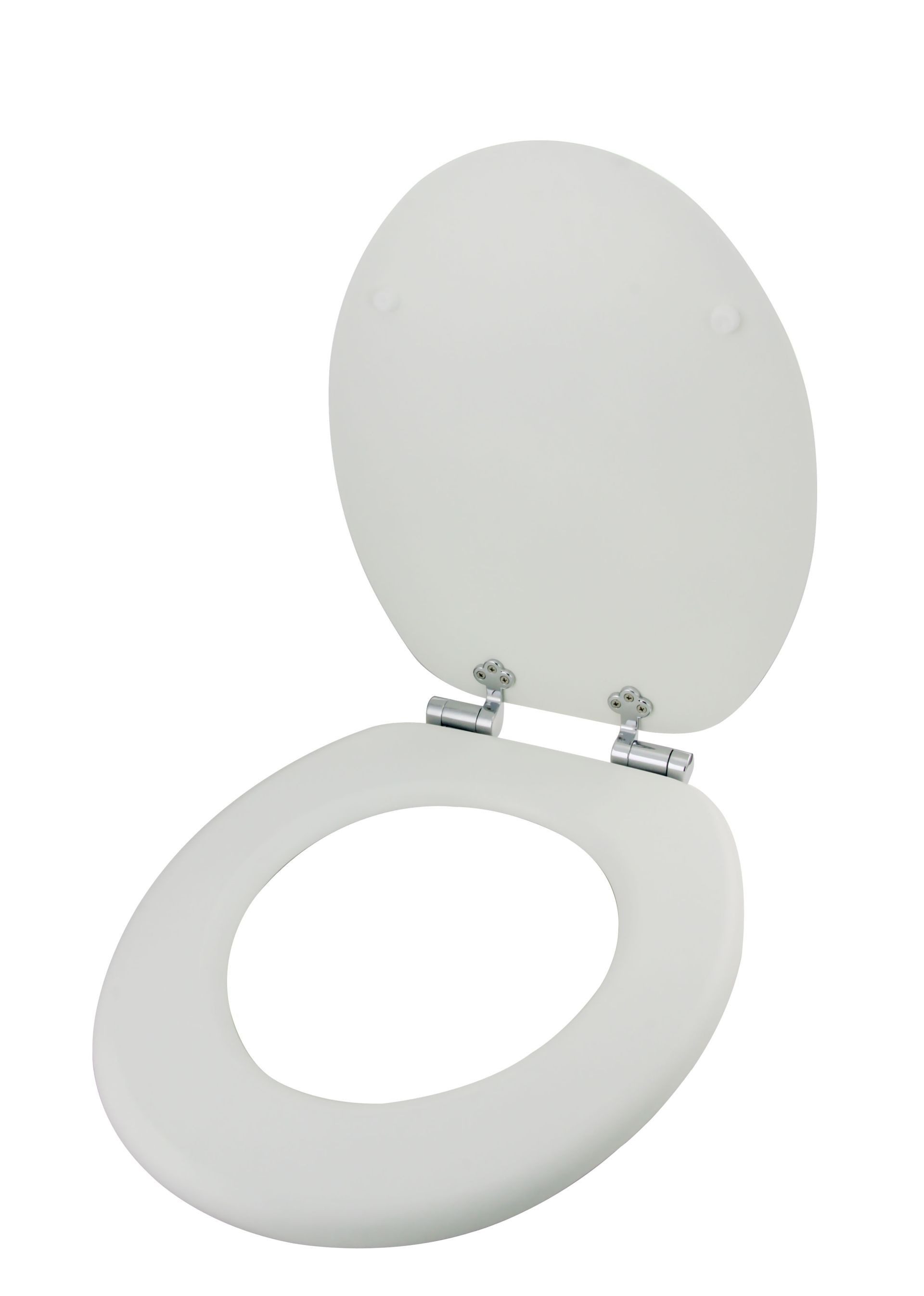 VEROSAN WC-Sitz FINE Weiß, Toilettensitz mit Holzkern WC-Brille mit Absenkautomatik, ASMFIN7221