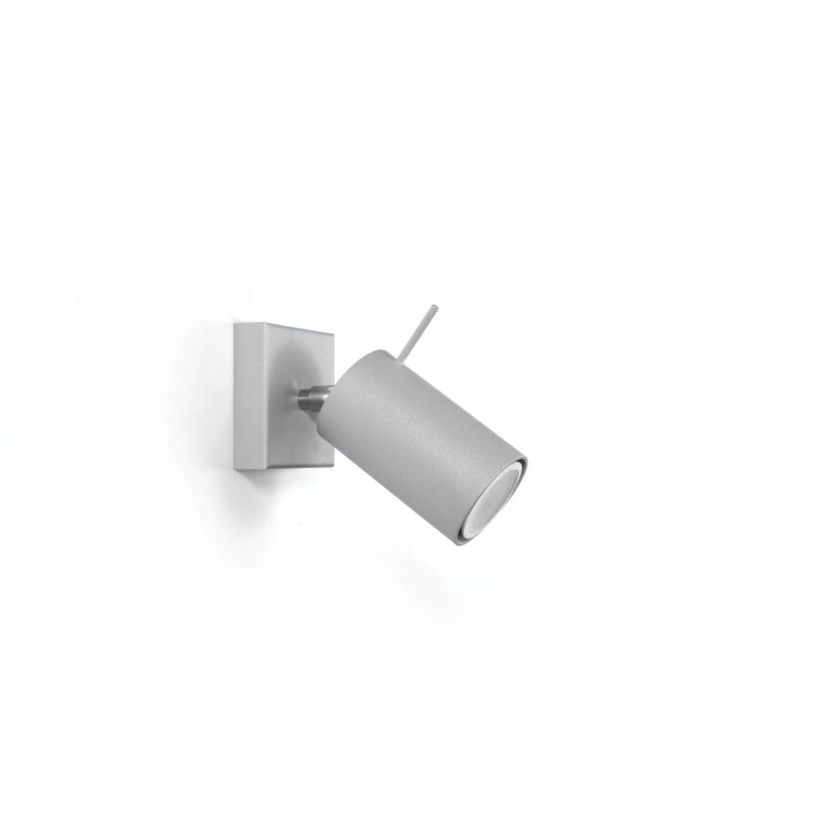 SOLLUX lighting Wandleuchte Wandleuchte Ring 1 Grau, Nicht enthalten