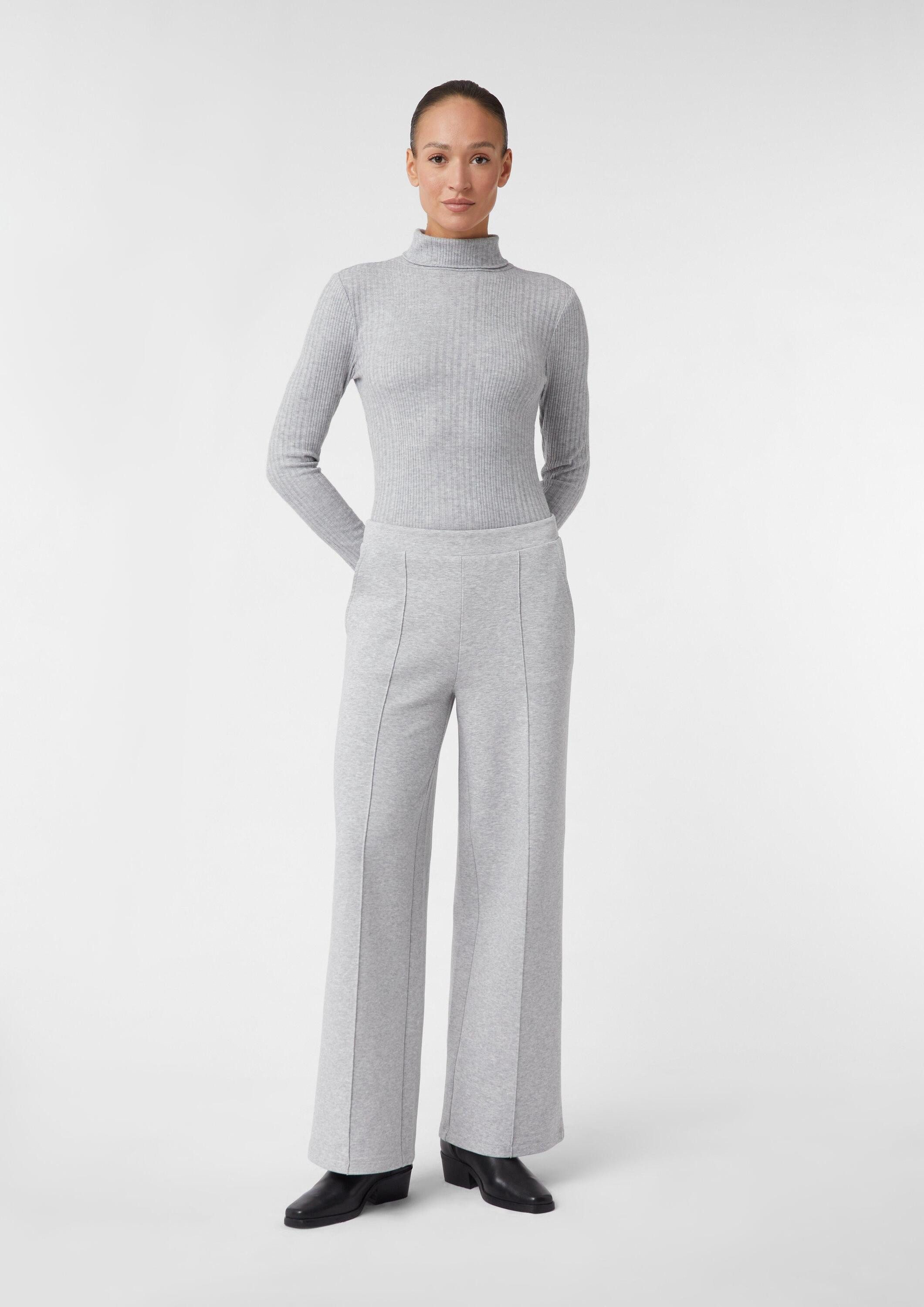 comma Chinos Hose Elastische Wide-Leg-Hose aus günstig online kaufen