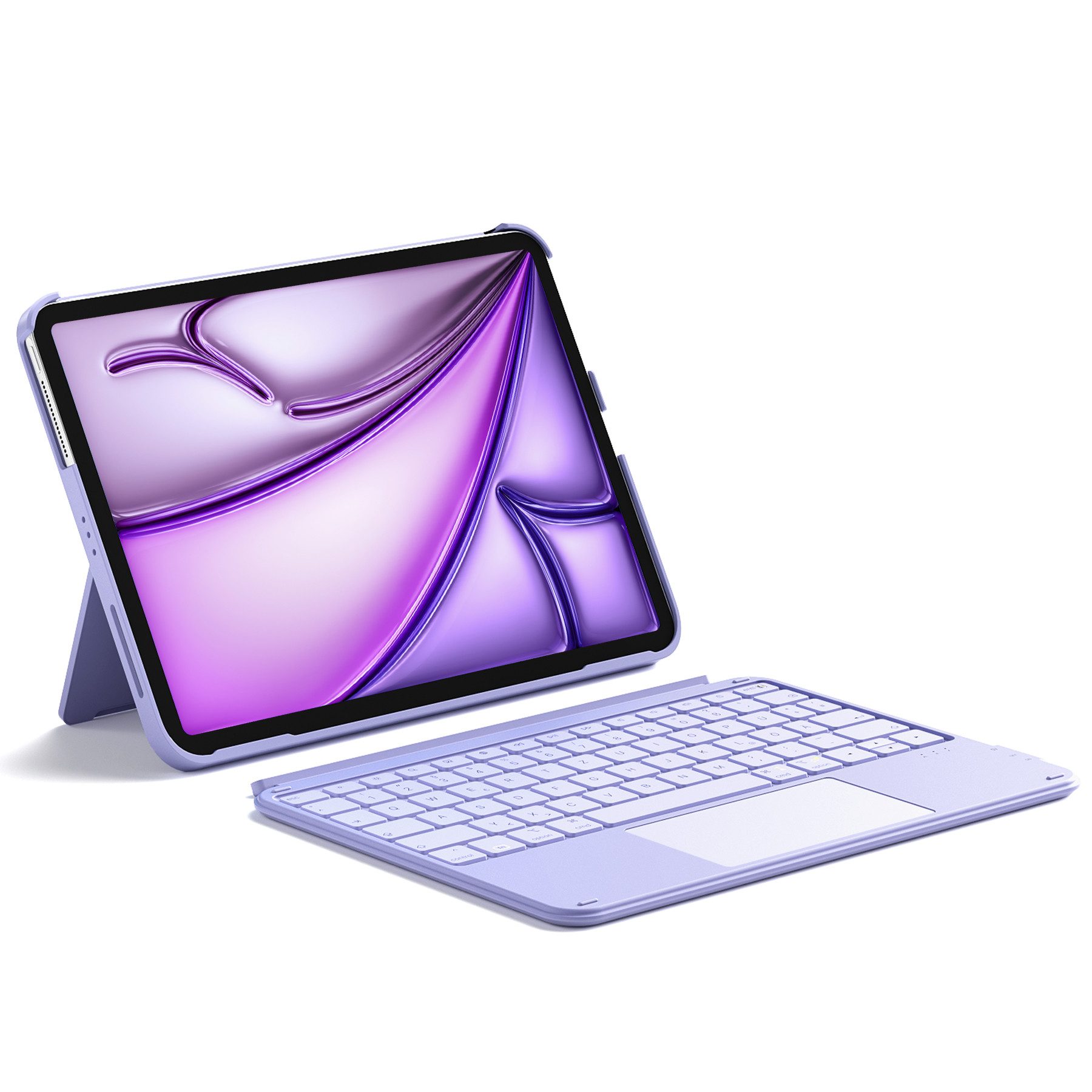 Inateck für iPad 11 Gen A16, 11 Zoll iPad Air M3 7/6/5/4, iPad 10, iPad Pro iPad-Tastatur (Ultraleichte, Abnehmbare Tastatur mit Touchpad, Tragbar)
