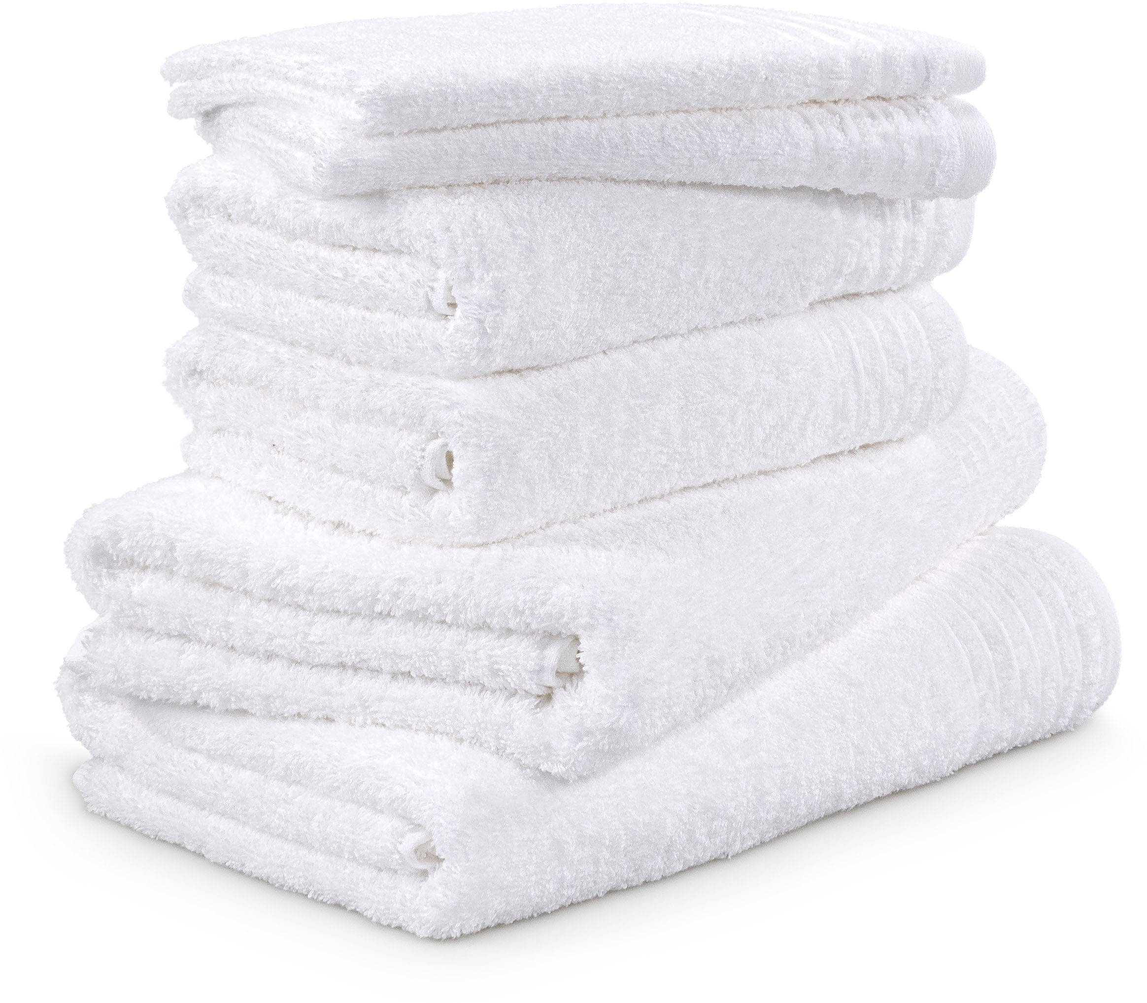 Möve Handtuch Set New Classic, Walkfrottier (Set, 6-St), 2x Gäste-, 2x Hand- und 2x Duschtücher