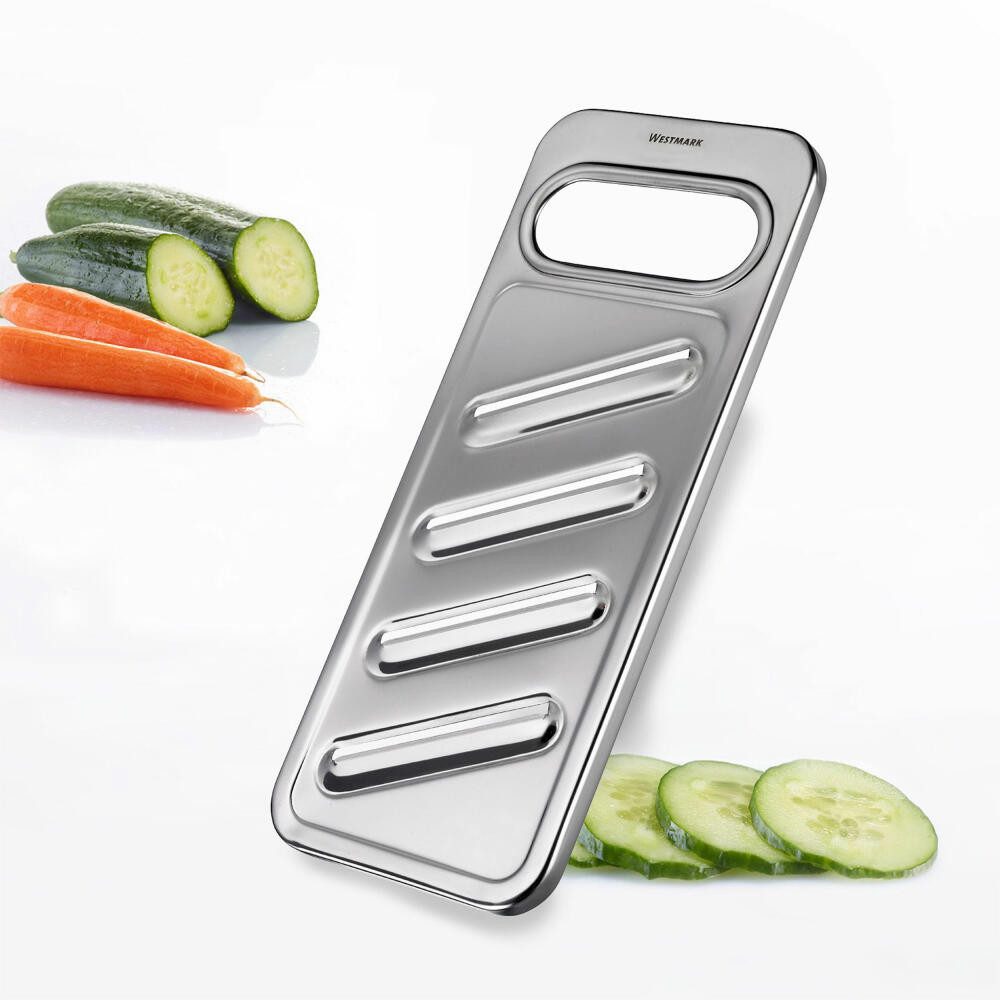 WESTMARK Multireibe Rostfreier Edelstahl, Steel, Silber, Gurkenhobel/Gemüsehobel, Edelstahl