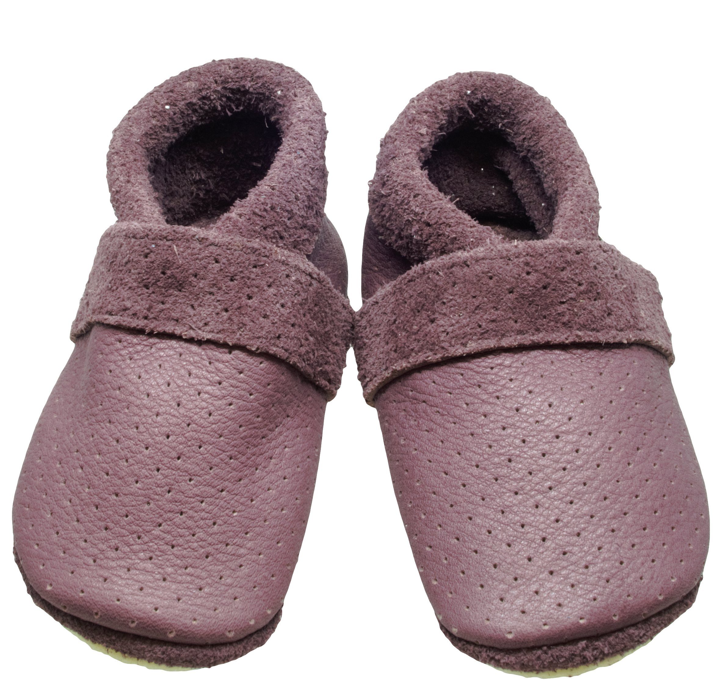 Krabbelschuhe Pantolinos Sommer Hausschuhe Ökoleder Roseberry Krabbelschuh