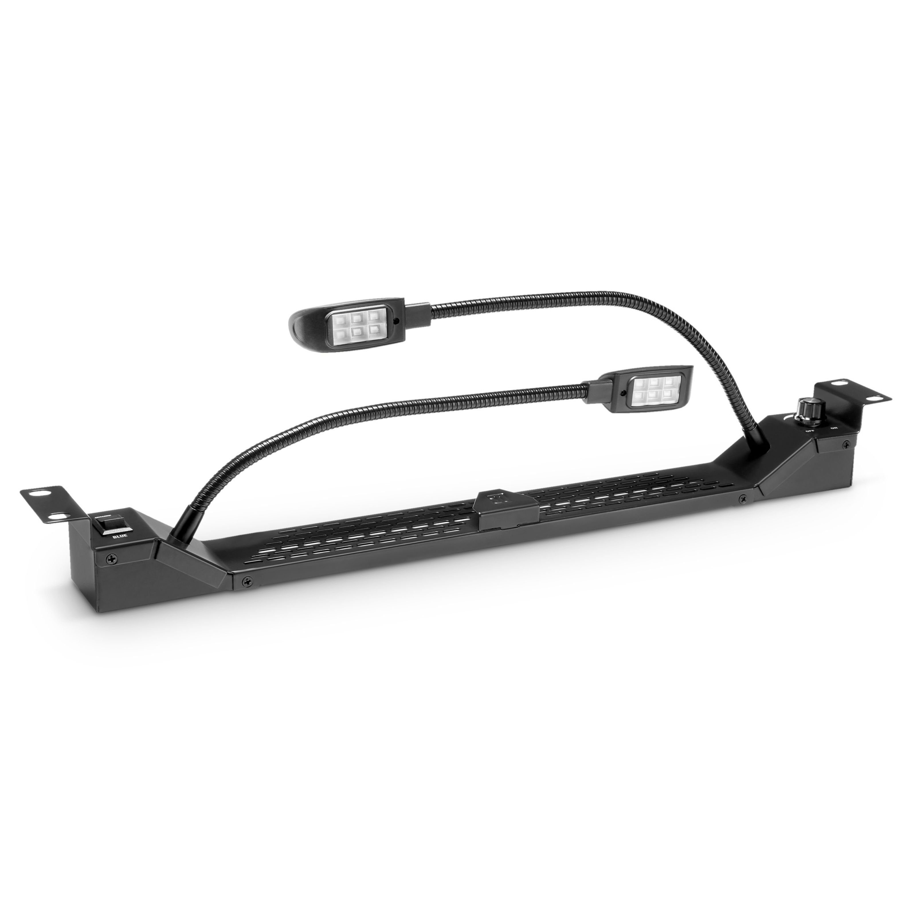 Adam Hall Klemmleuchte, 19" LED Schwanenhals-Racklight 2 Schwanenhälse 87463 -