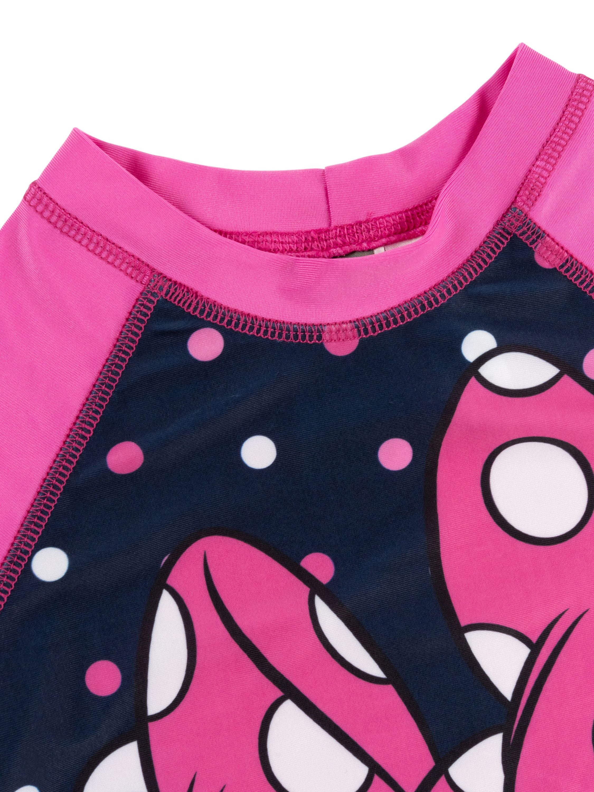 United Labels® Badeanzug Minnie Mouse Schwimmset UV-Schutz 30 Badeanzug Badeset Shirt Hose – Bild 5 von 5