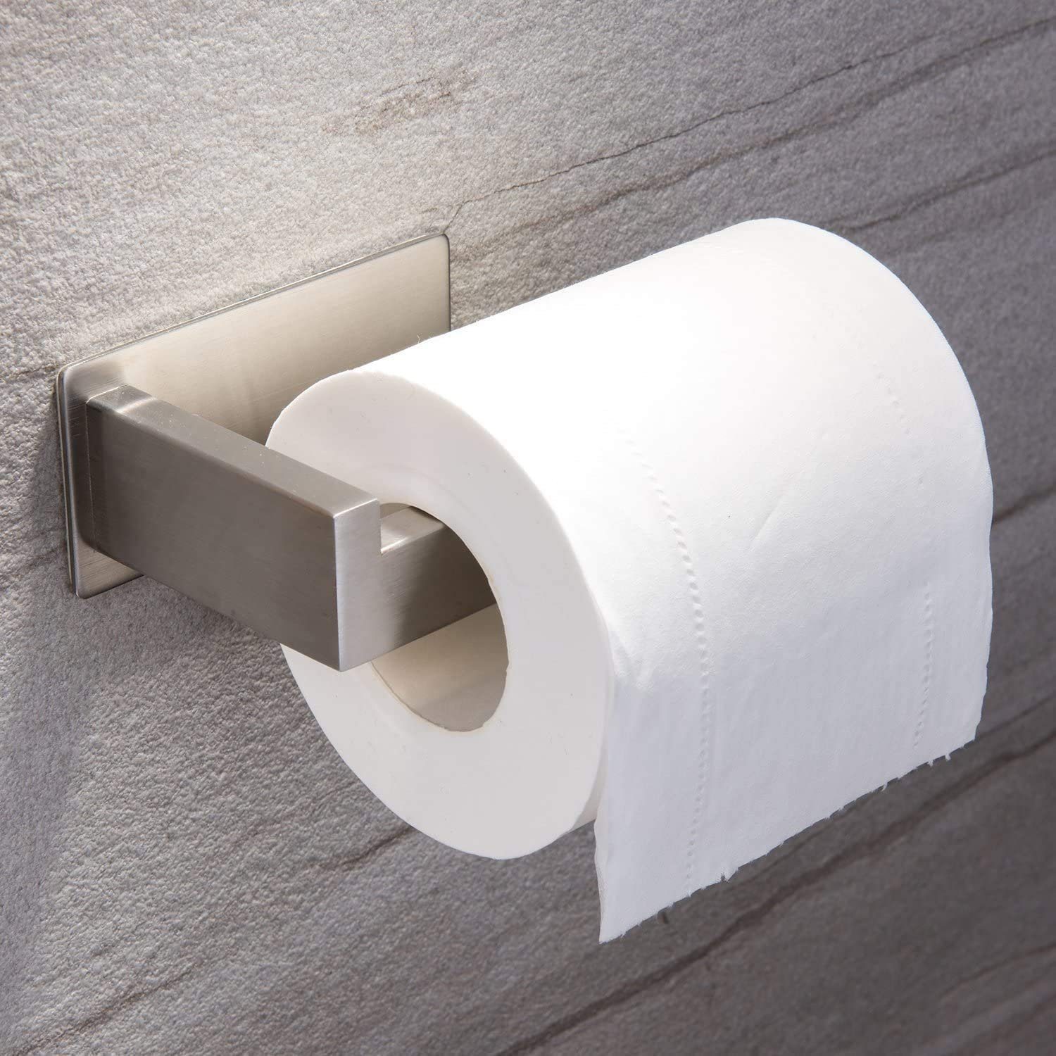 SOTOR Toilettenpapierhalter Toilettenpapierhalter ohne Bohren Klopapierhalter Selbstklebend (1-St), Papierhalter Edelstahl für Badezimmer
