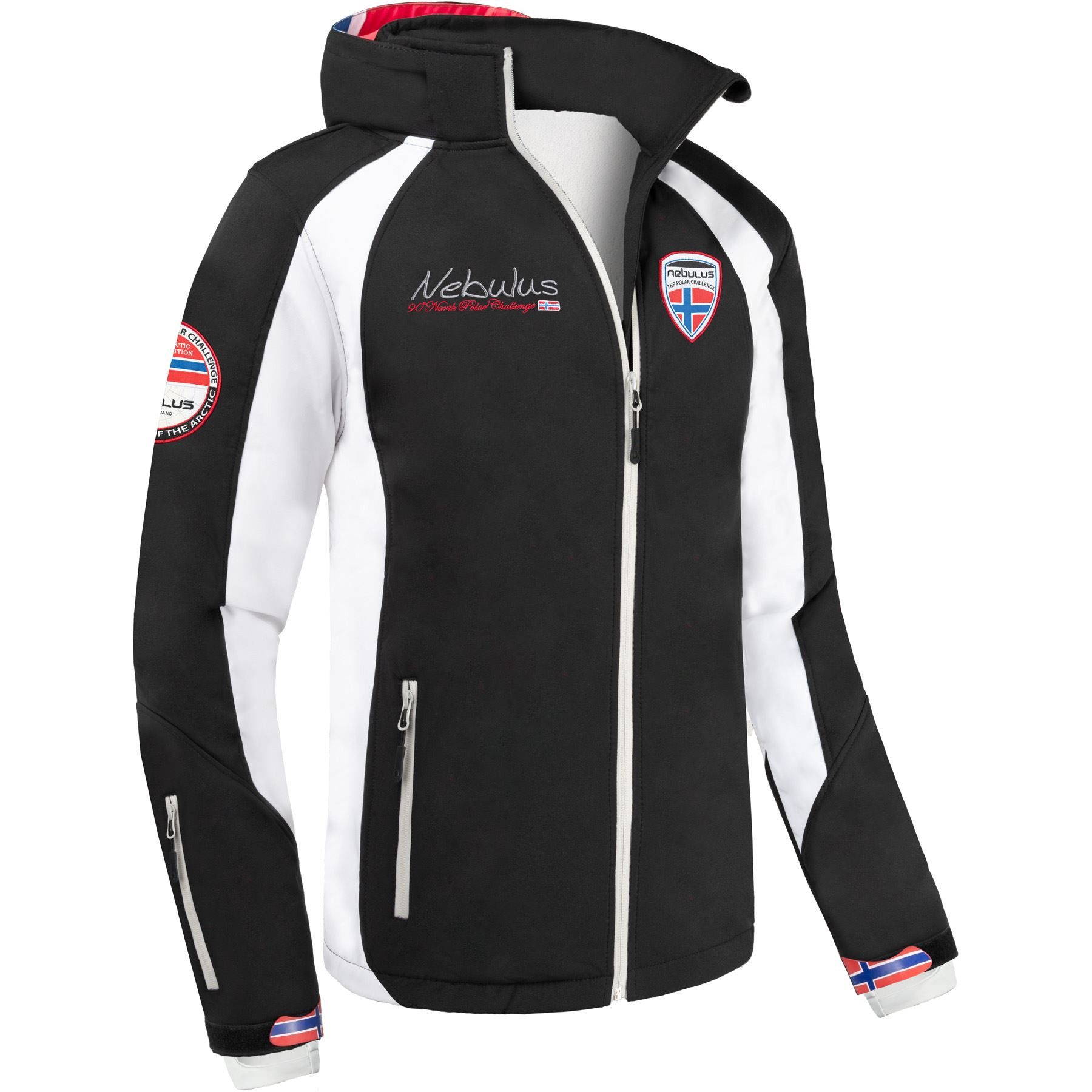 Nebulus Skijacke SCHWEDEN SKI, Q1960 - Herren, schwarz-weiß, XXL