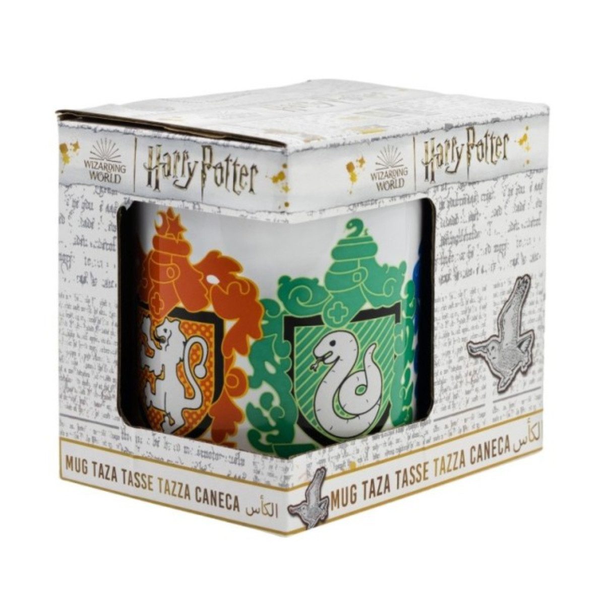 Harry Potter Tasse Chibi Houses DNLS Keramikbecher 325 ml mit Motiv in Box Geschenkidee, Keramik