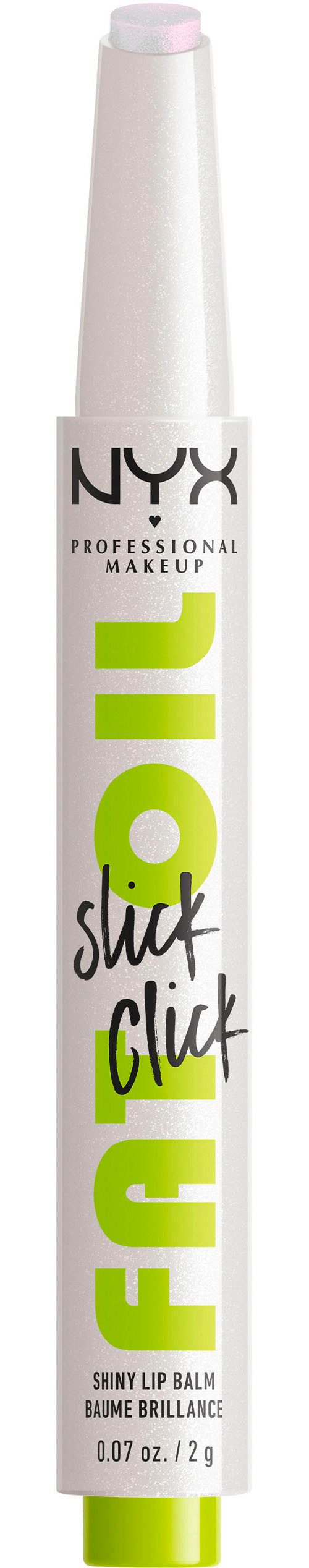 NYX PROFESSIONAL MAKEUP Lippenstift FAT OIL SLICK CLICK, leichter, aufbaubarer, pigmentierter Lip Balm