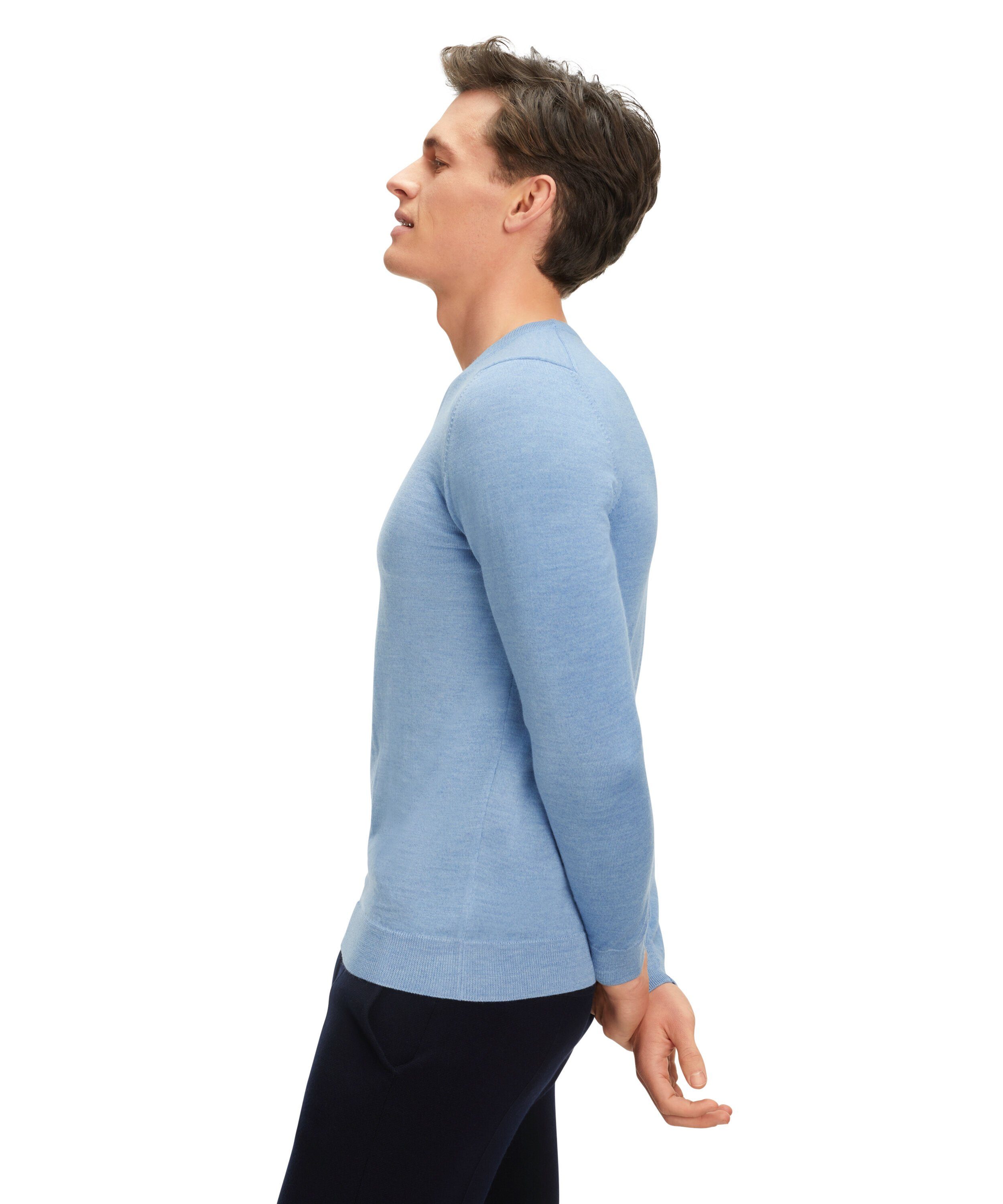 FALKE Strickpullover Casual Wool (1-tlg) aus reiner, extrafeiner Merinowolle