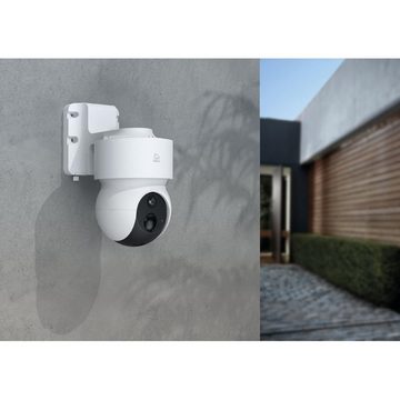 DELTACO SMART HOME SH-IPC10 Smarte WLAN Kamera 2MP 4G LTE Infrarot Nachtsicht Smart Home Kamera (Außen, Unterstützt Stromversorgung über Solarpanel (zusätzlich zu erwerben)