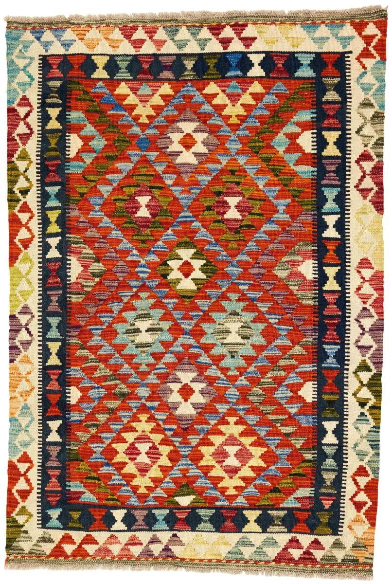 Orientteppich Kelim Afghan 96x144 Handgewebter Orientteppich, Nain Trading, rechteckig, Höhe: 3 mm