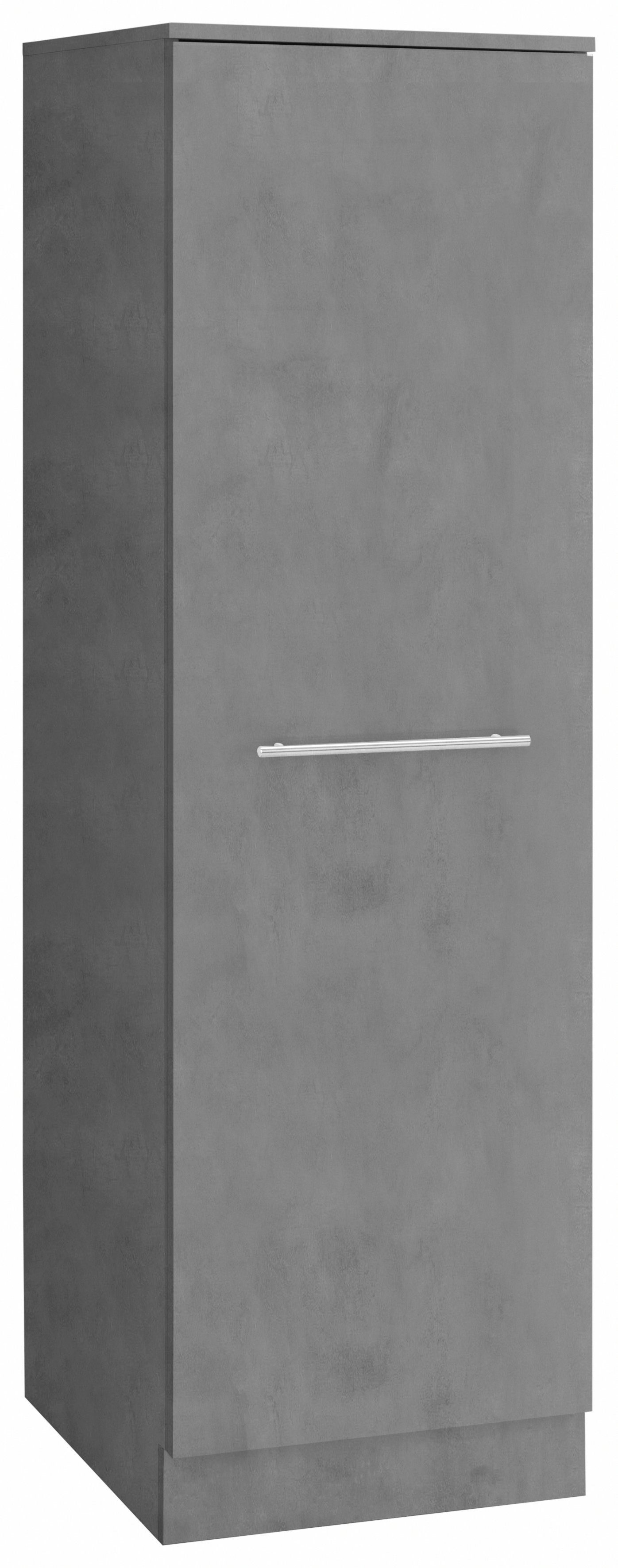 Seitenschrank wiho Küchen betonfarben/betonfarben Flexi2
