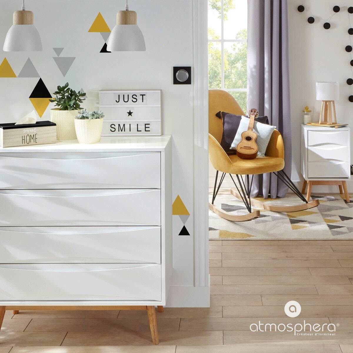 Atmosphera Créateur d'intérieur Pendelleuchte Hängeleuchte Scandi COLOR BREAK, Ø 15 cm, Leuchte mit Dekofunktion, ohne Leuchtmittel