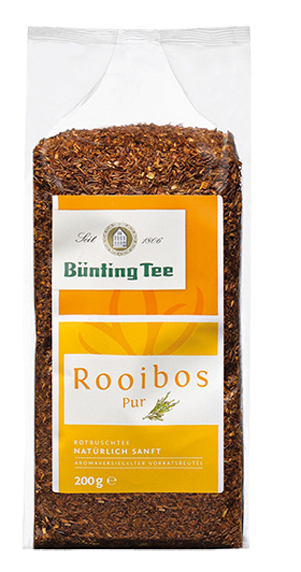 Bünting Tee Tee, Bünting Tee Rooibos Pur afrikanisch fein aromatisch Loser Tee 200g