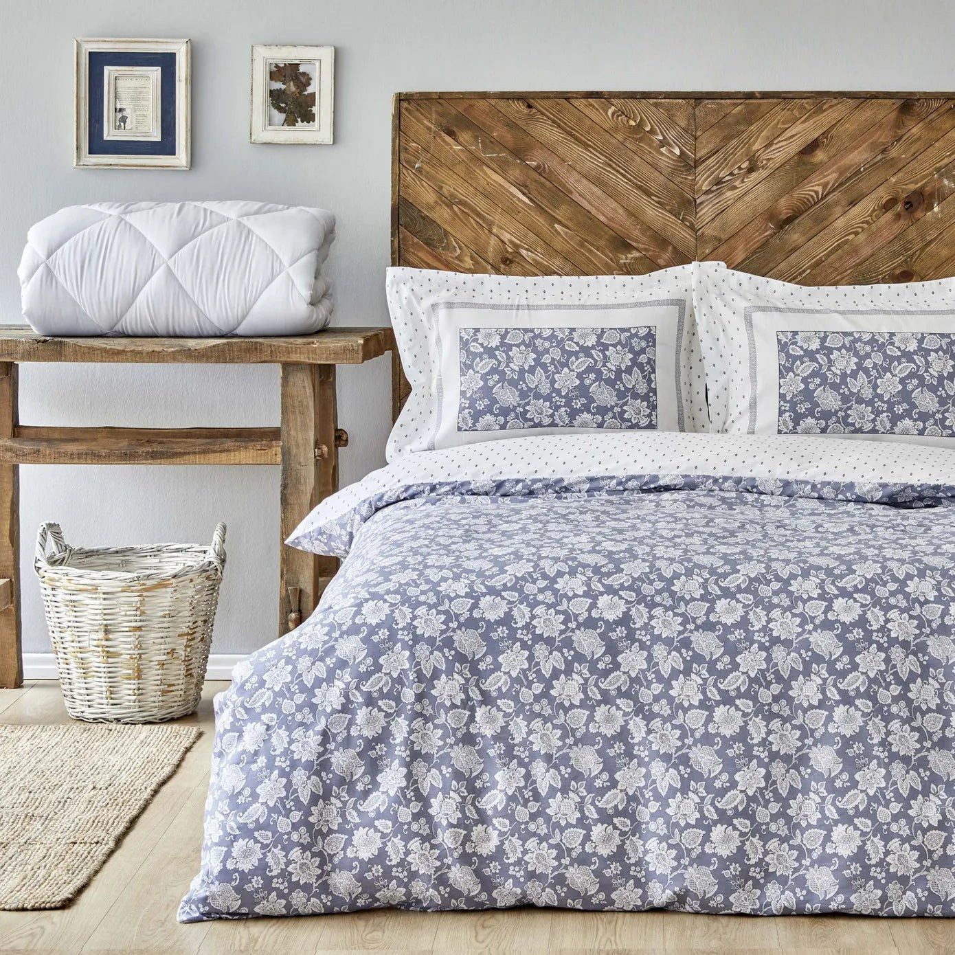 Karaca Bettwäsche Karaca Home Celerina Blau günstig online kaufen