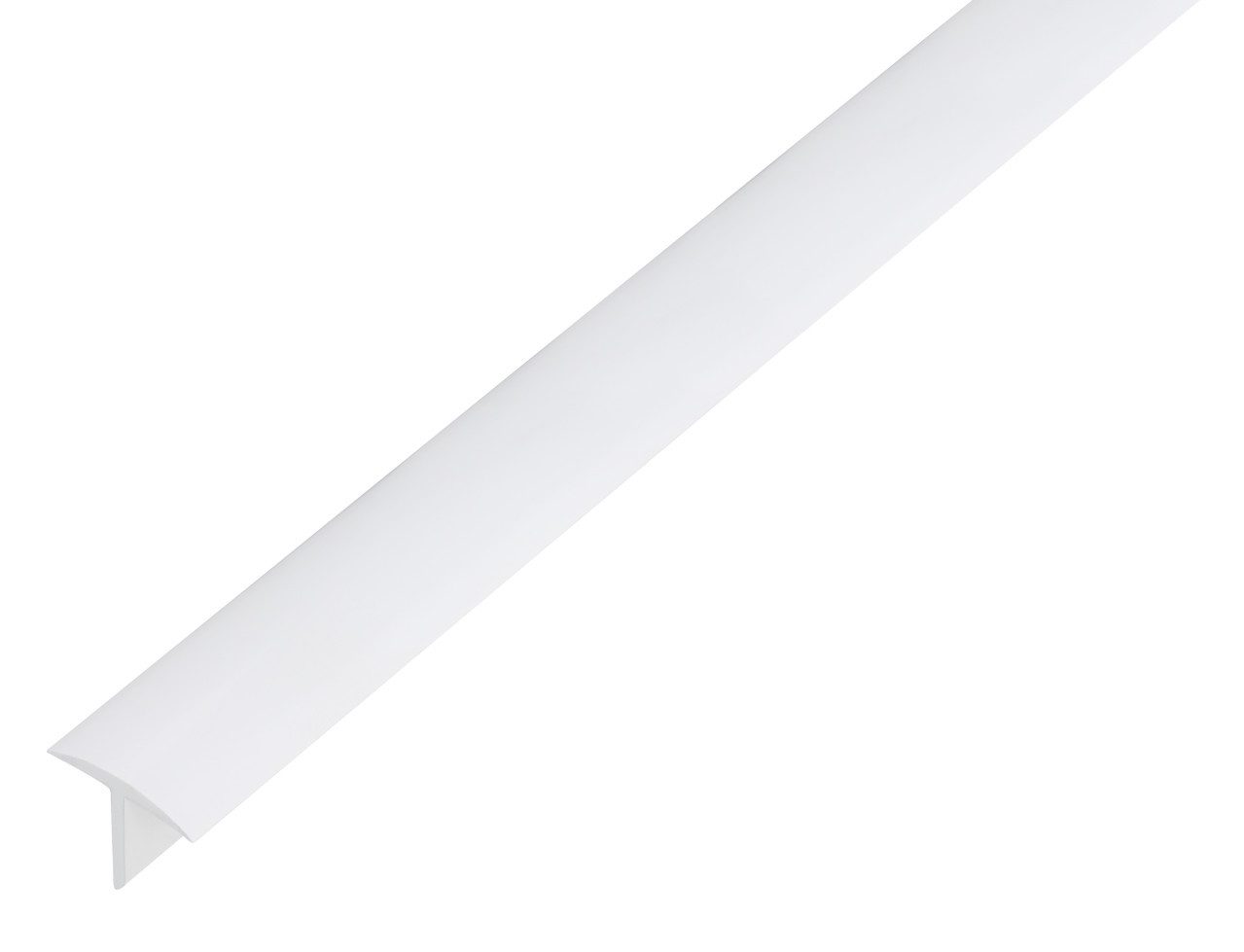 Alberts Abdeckprofil Alberts T-Profil Kunststoff weiß 25 x 18 mm x 1 m