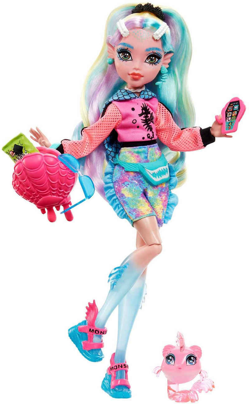 Mattel® Anziehpuppe Monster High, Lagoona Blue mit Piranha