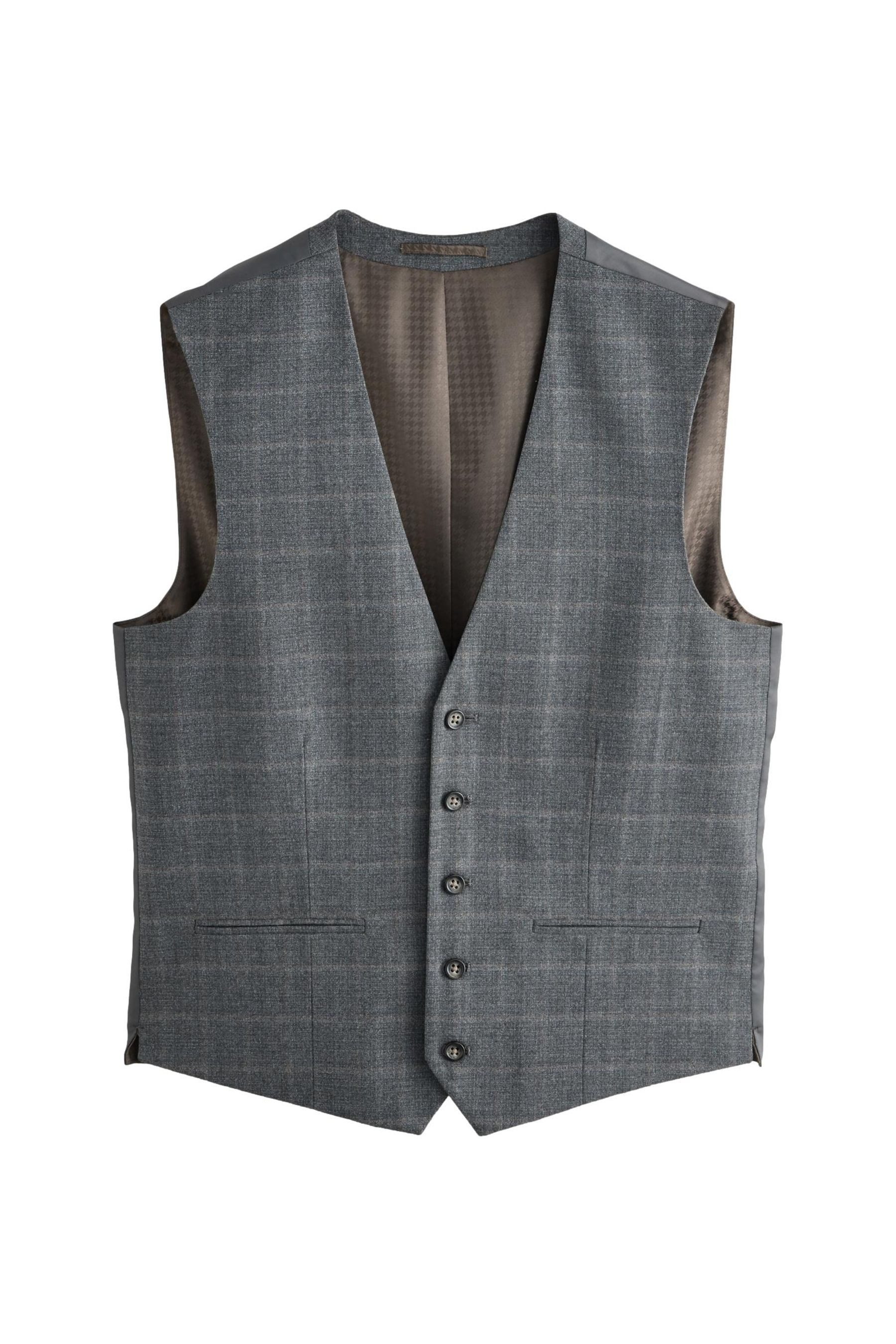 Next Anzugweste Tailored Fit Anzugweste aus Flanell mit Karos (1-tlg)