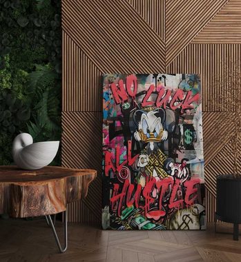 Mister-Kreativ XXL-Wandbild Dagobert All Hustle - Premium Wandbild, Viele Größen + Materialien, Poster + Leinwand + Acrylglas