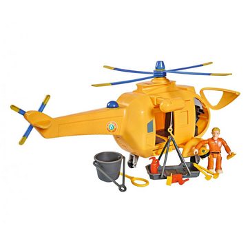 SIMBA Spielzeug-Hubschrauber Wallaby II Feuerwehrmann Sam mit Figur, Licht Sound Helikopter Spielset