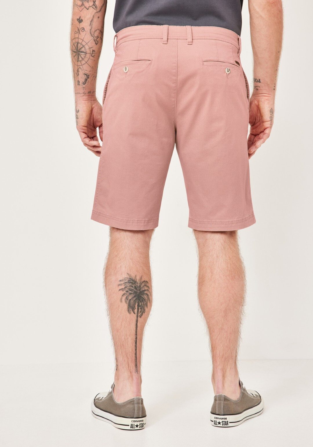 Redpoint Chinoshorts Surrey Chino Stretch-Bermudas mit Printmuster