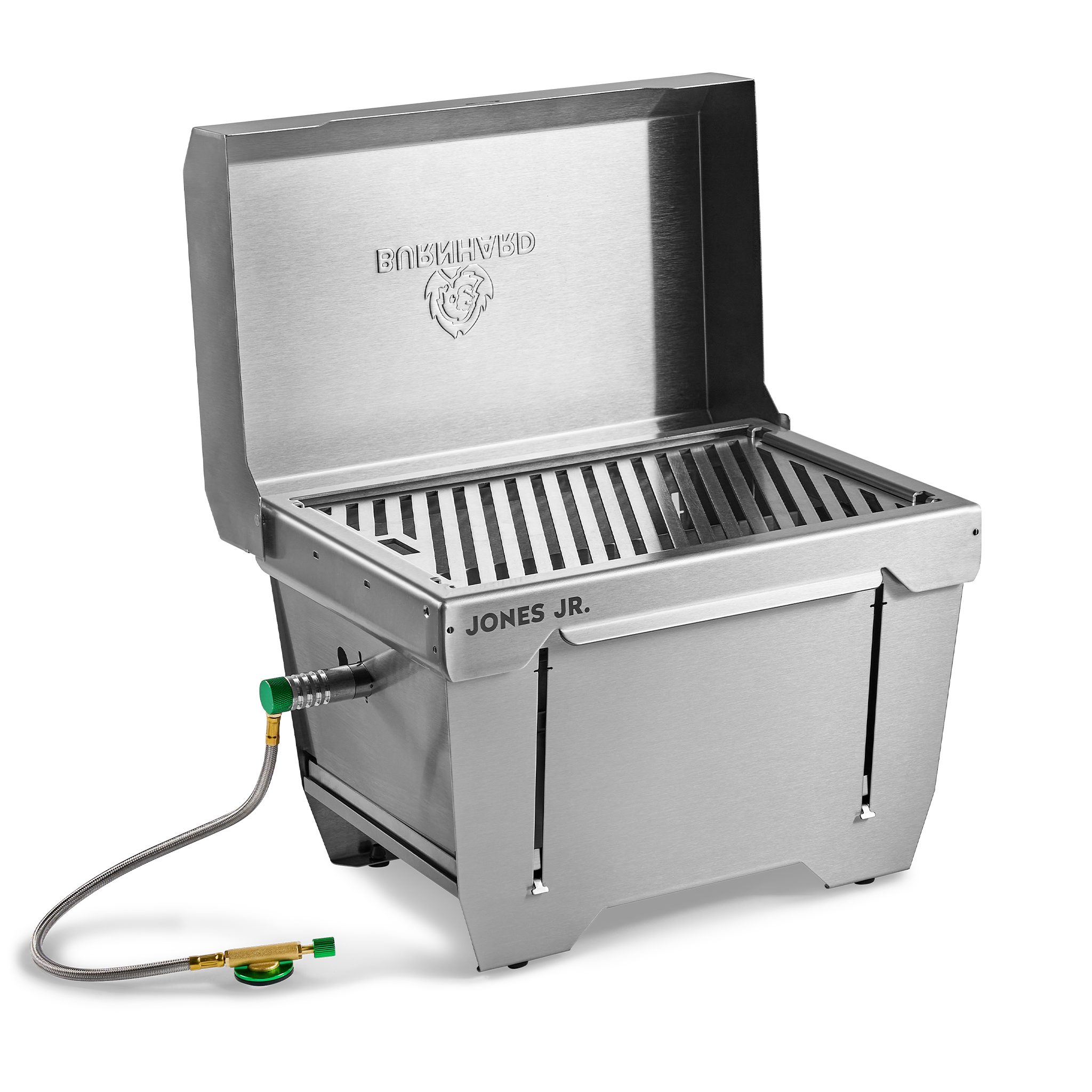 Gasgrill JONES Jr., Klappgrill Edelstahl Gasgrill 1-Brenner