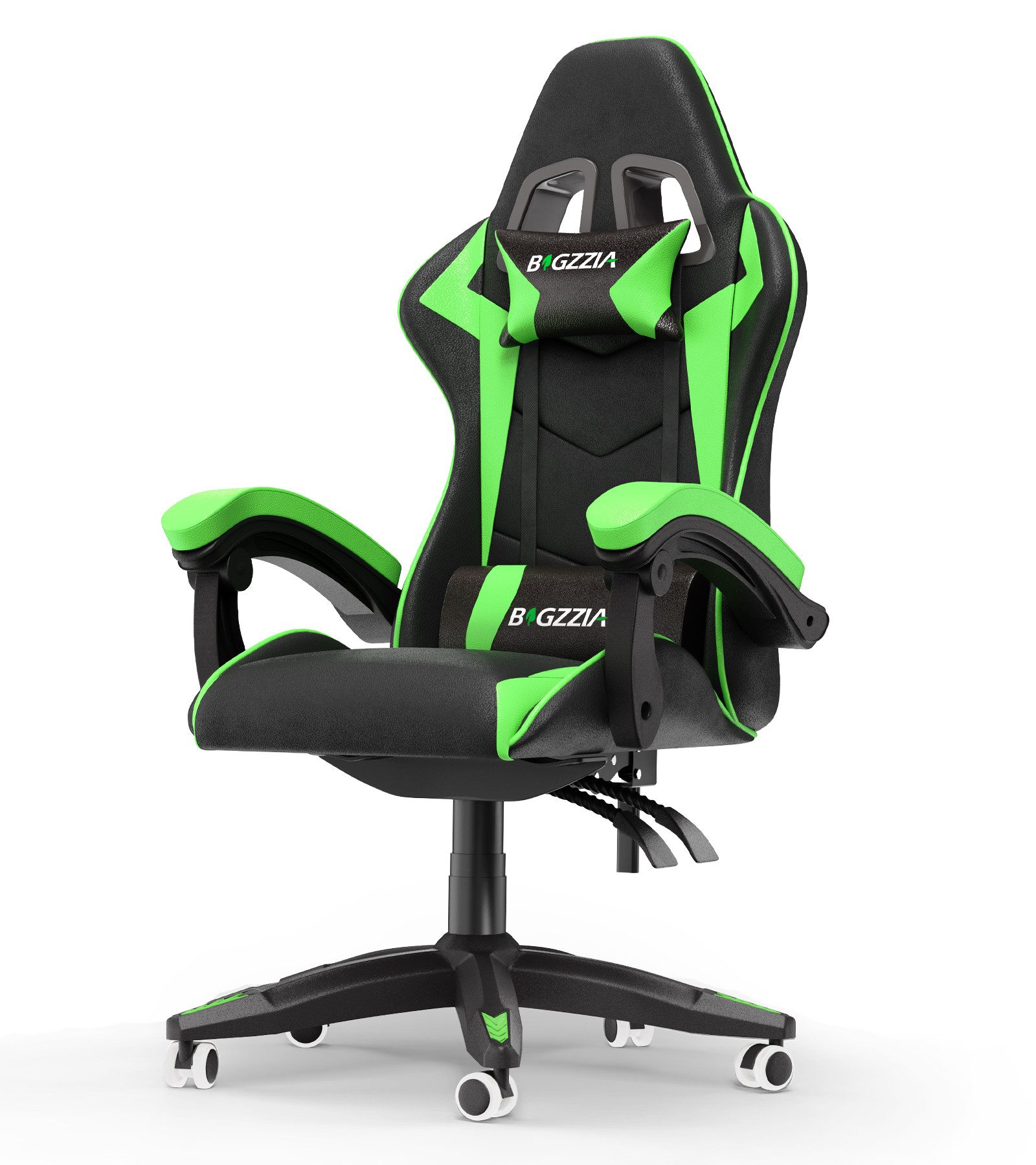 Gywowken Gaming-Stuhl Gaming Stuhl Ergonomisch - Gamer Stühle mit Lendenkissen, Gaming Chair Höhenverstellbar - 90-135° Rückenlehne