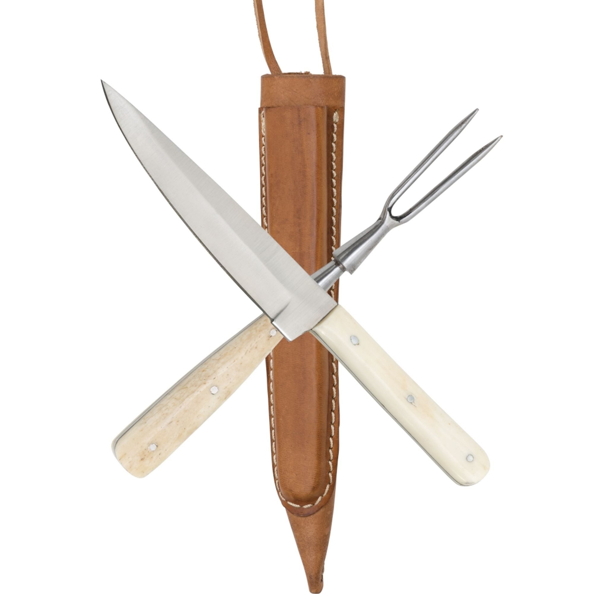 Haller Ritter-Kostüm Mittelalterliches Besteckset Knochen