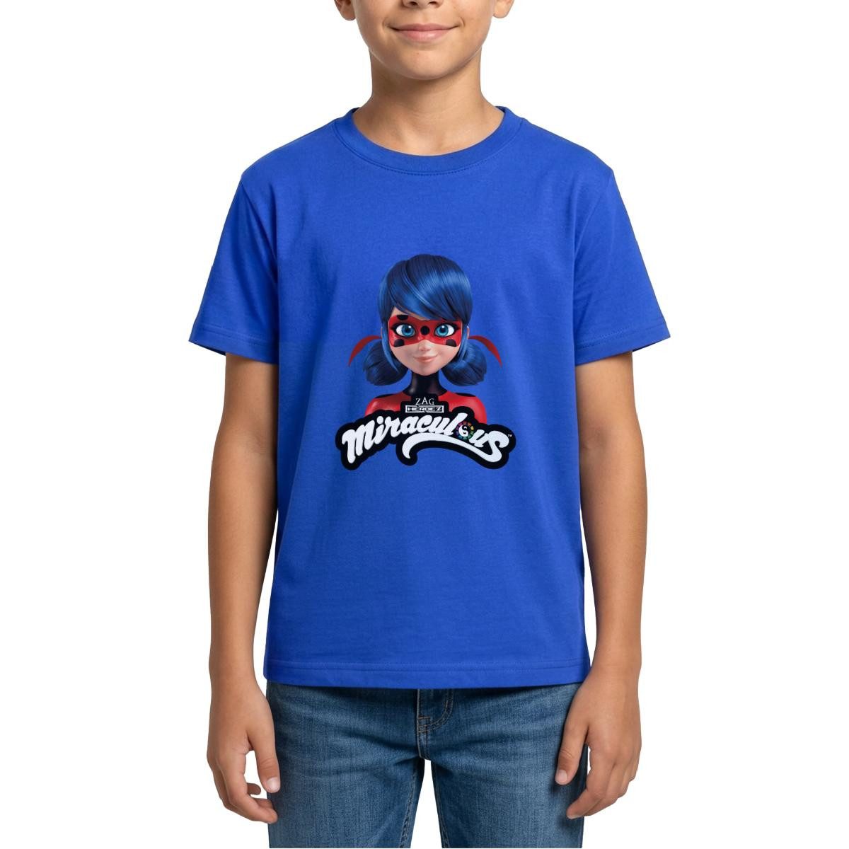 T-Shirt Miraculous Ladybug Mit Logo Teenager T-Shirt