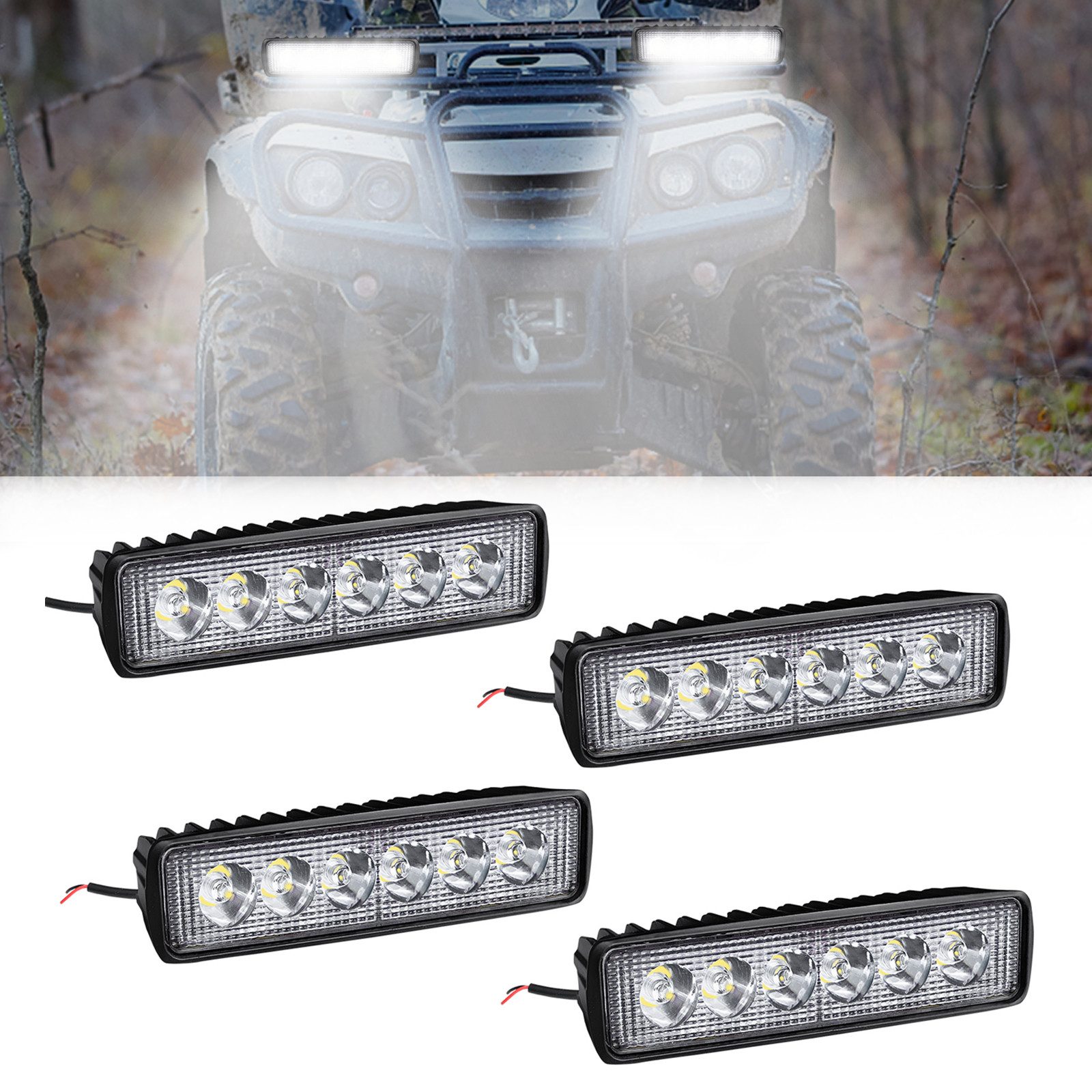 FIVMEN LED Scheinwerfer LED Arbeitsscheinwerfer 18W LED Zusatzscheinwerfer Offroad, Tageslichtweiß
