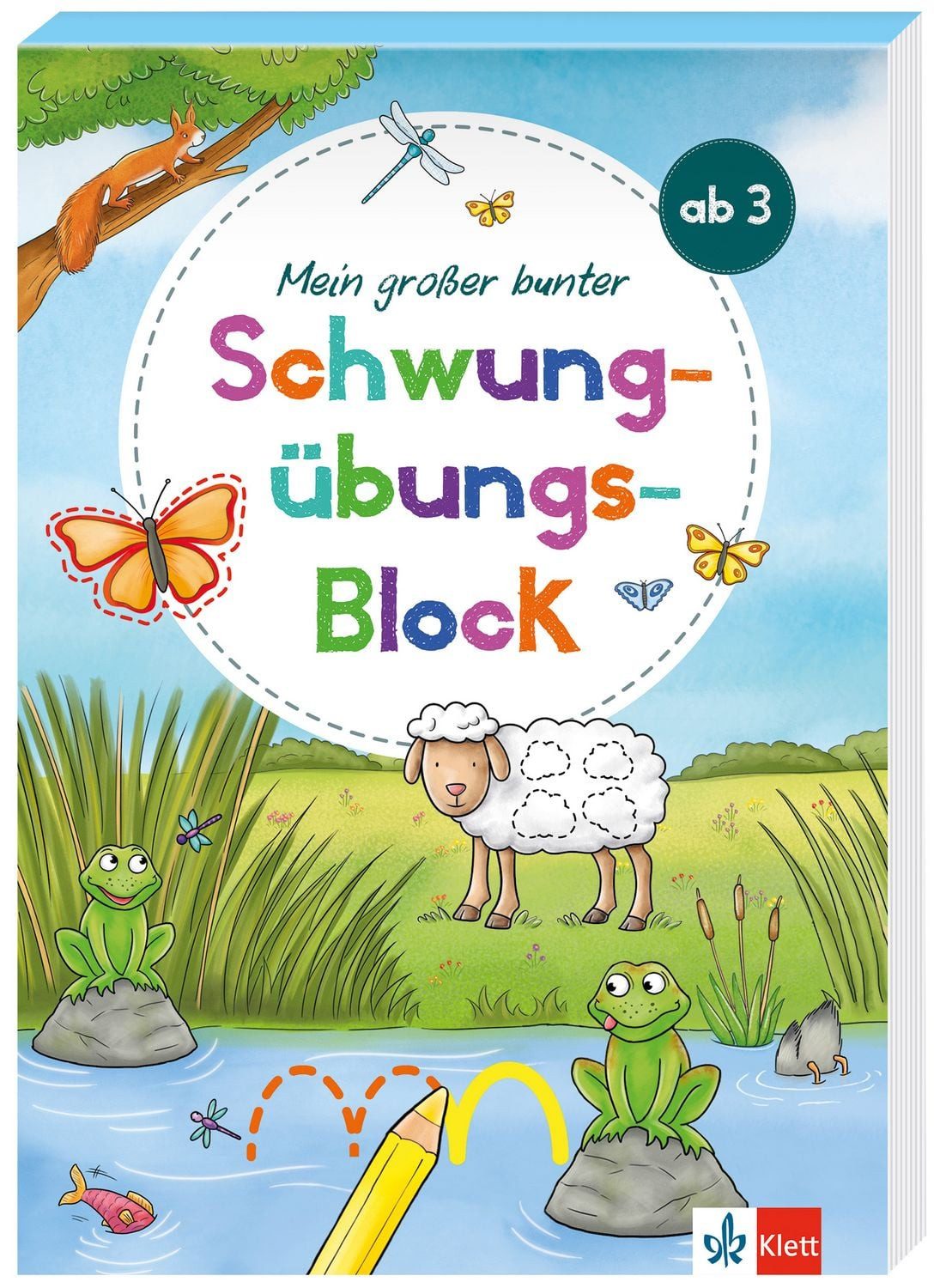 Mein großer bunter Schwungübungs-Block ab 3 Jahren / diverse