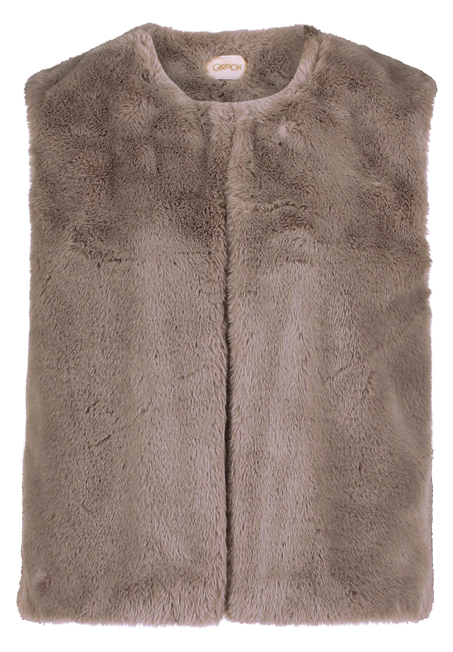 Cartoon Plüschweste Cartoon Damen Fake Fur-Weste günstig online kaufen