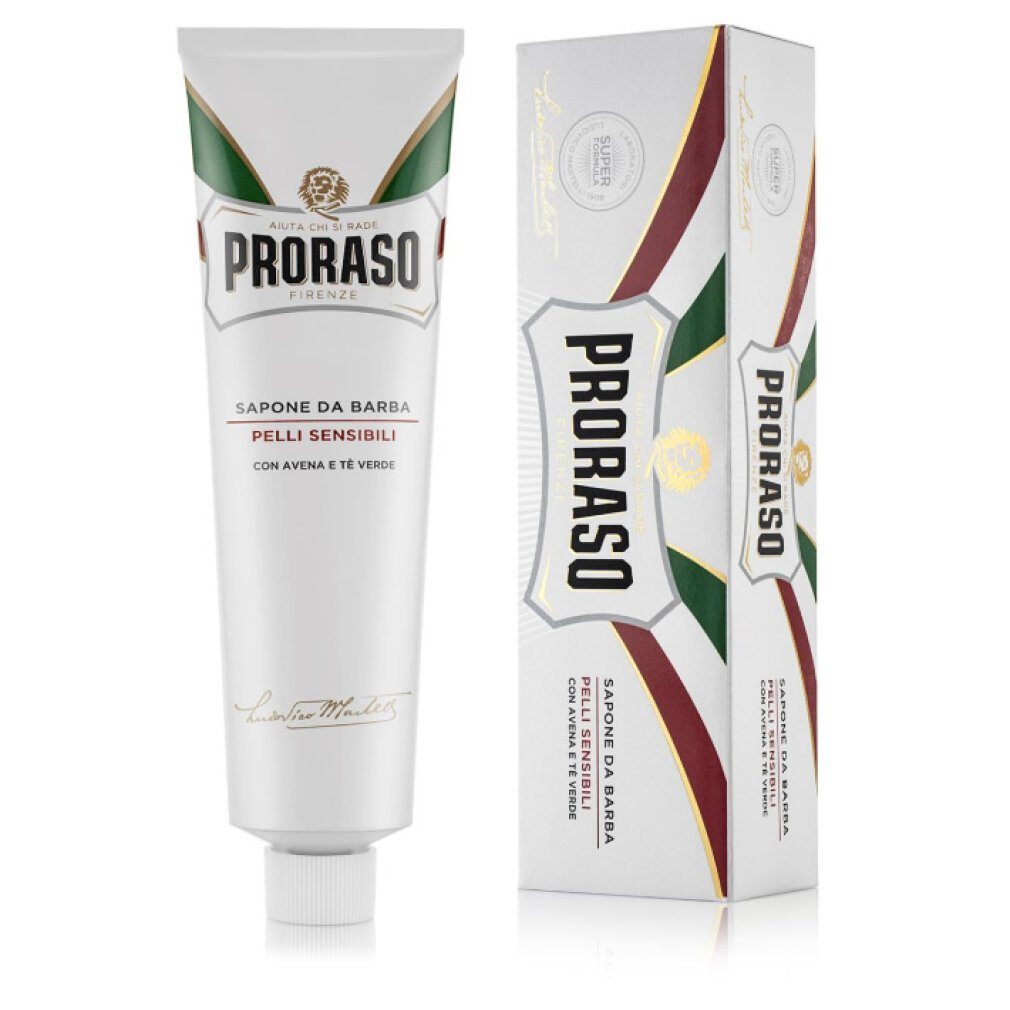 PRORASO Rasiercreme White Shaving Cream Sensitive Haut 150ml