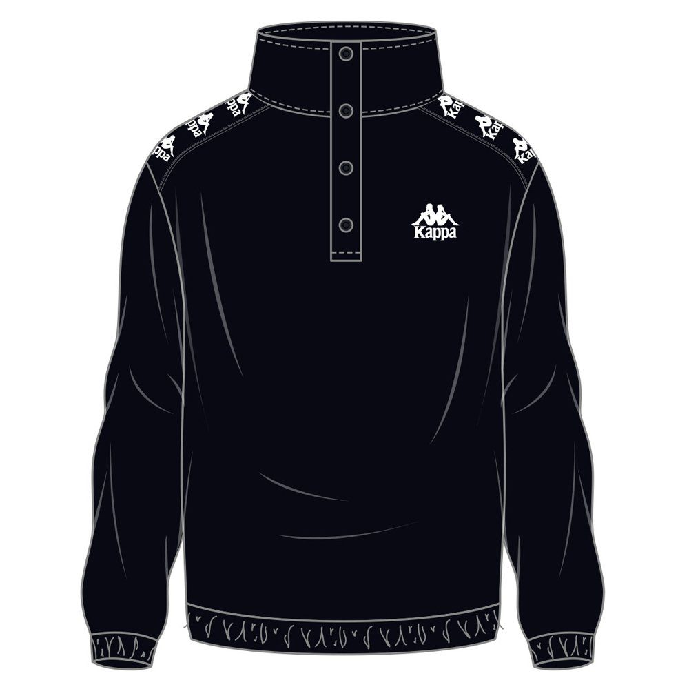 Günstiger Online-Verkauf Kappa Sweatshirt im Troyer caviar Stil