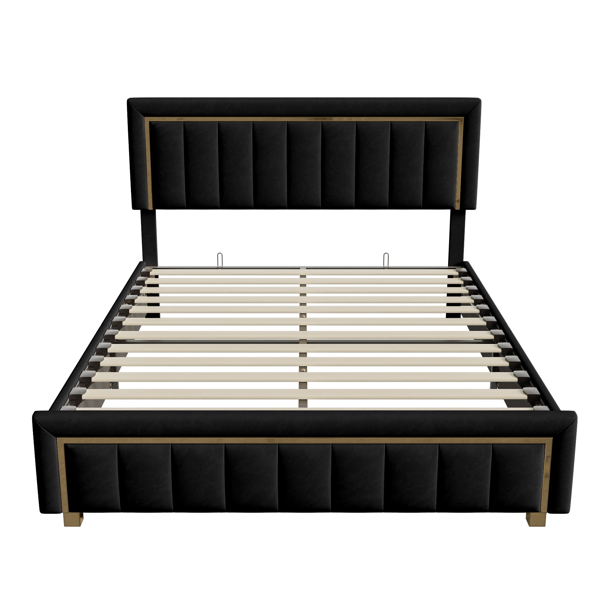 Gdood Polsterbett Stauraumbett Doppelbett (Hydraulisch anhebbarer günstig online kaufen
