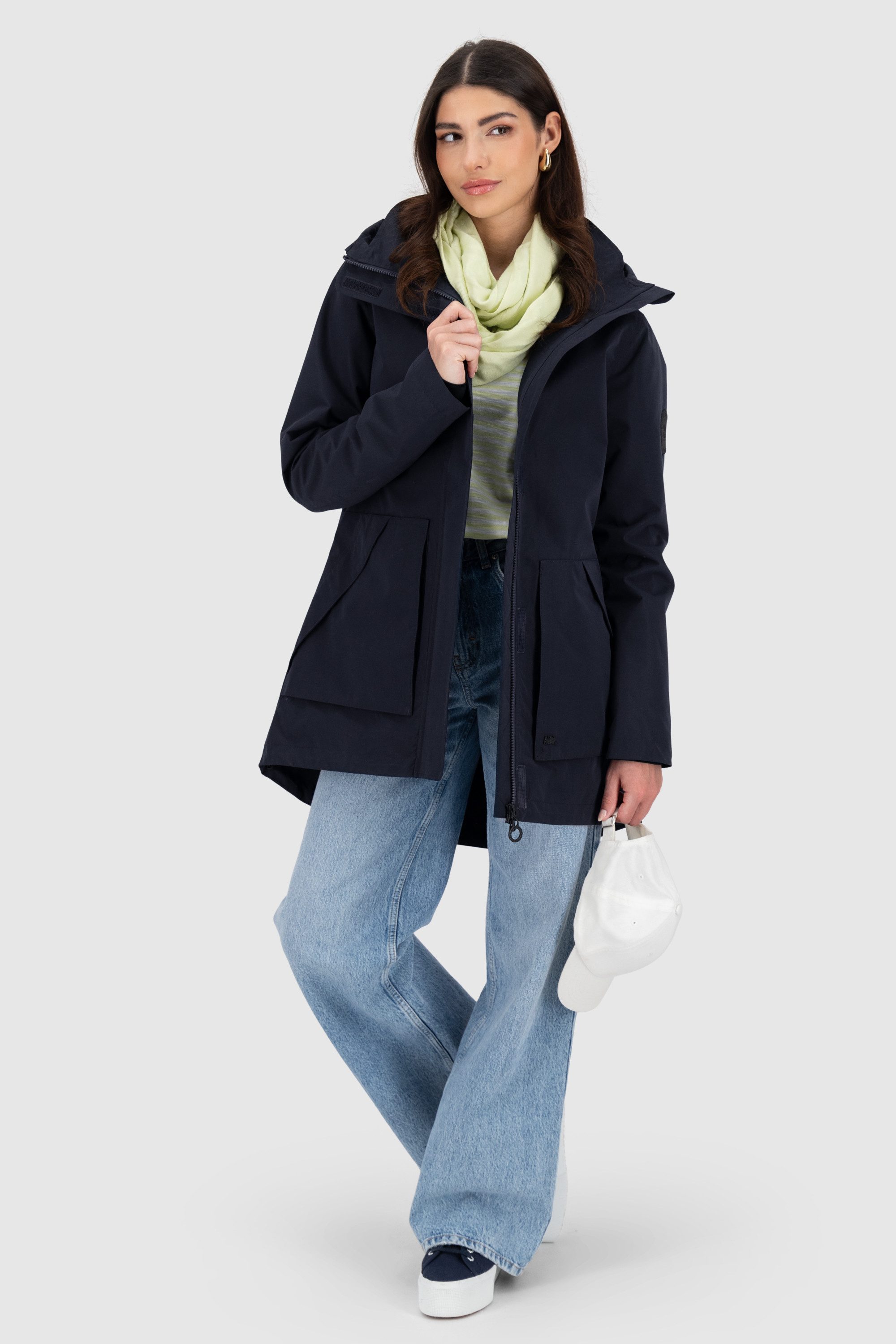 Alife & Kickin Outdoorjacke ArlettaAKA mit Kapuze und in figurbetontem Fit