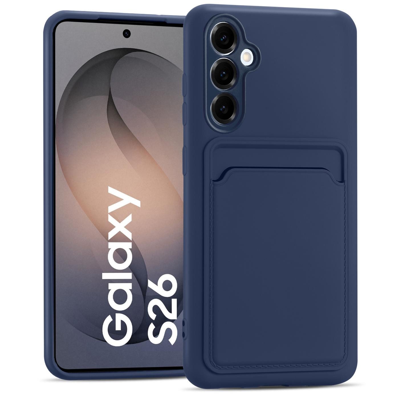 CoolGadget Handyhülle Card Case Handy Tasche für Samsung Galaxy S26 6,3 Zoll, Silikon Slim Schutzhülle mit Kartenfach für Samsung S26 5G Hülle