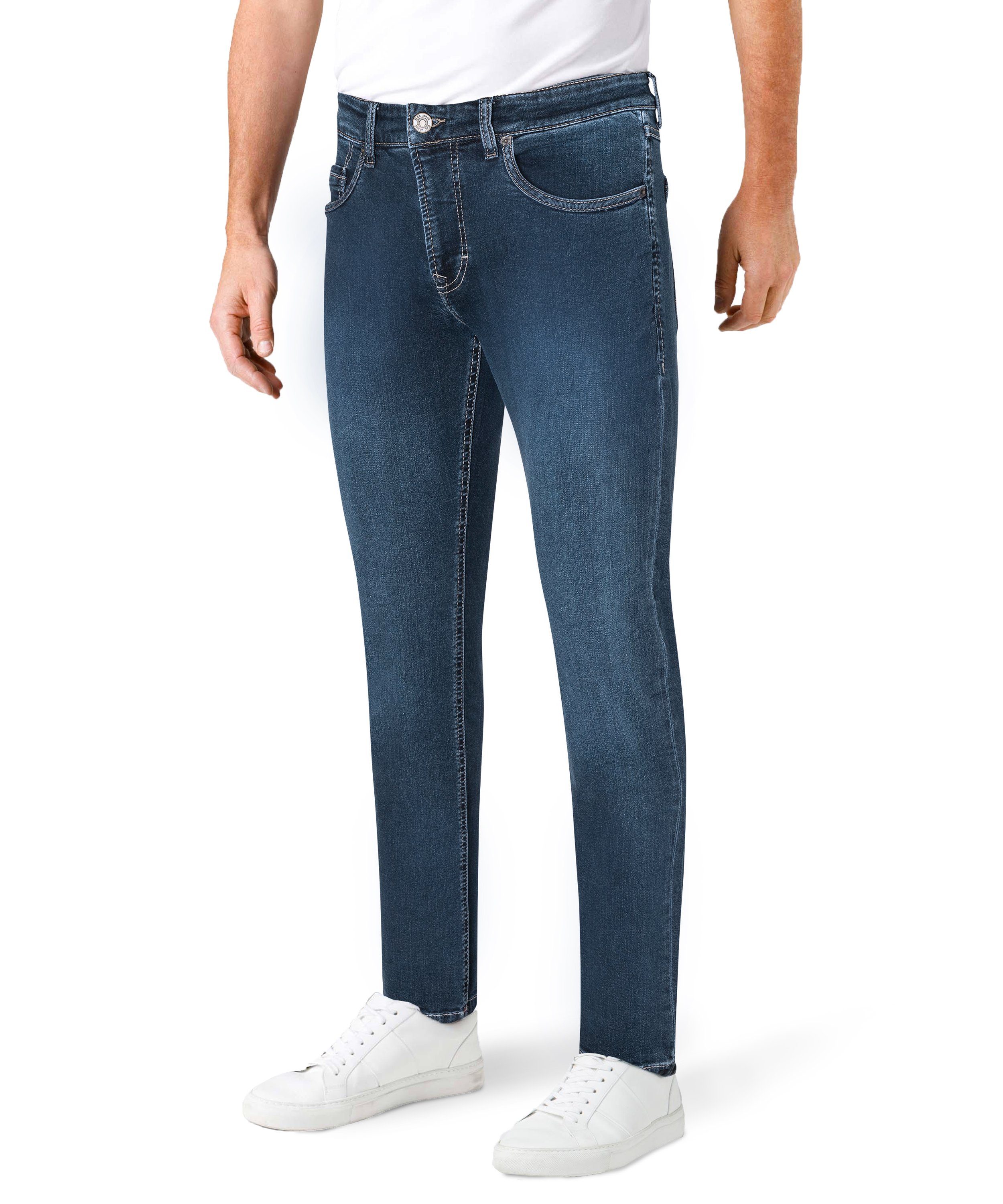 5-Pocket-Jeans Stretch-Denim Peached H634 MAC Arne Blue Pipe Dark