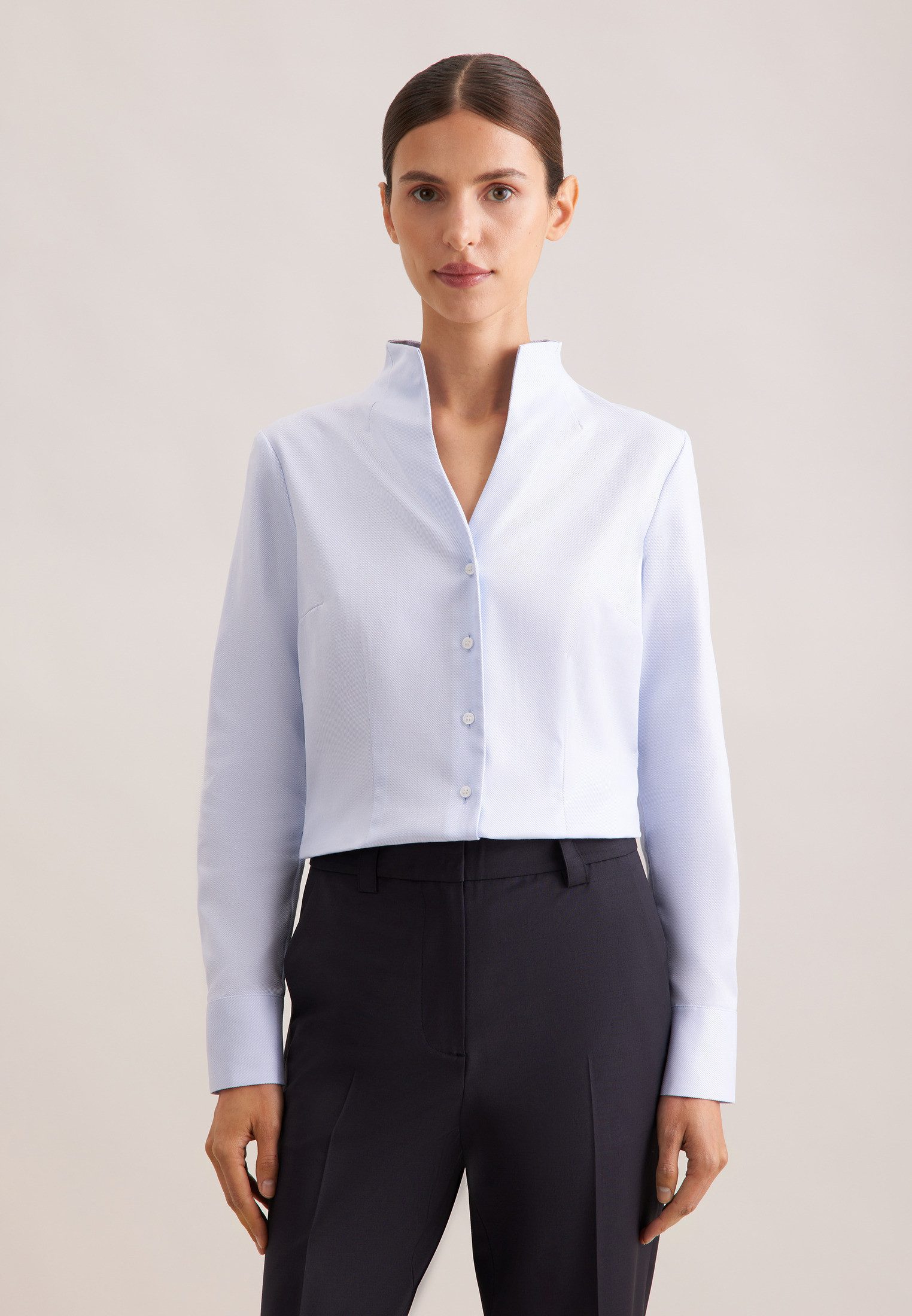 seidensticker Klassische Bluse 1/1 Kragen Uni günstig online kaufen