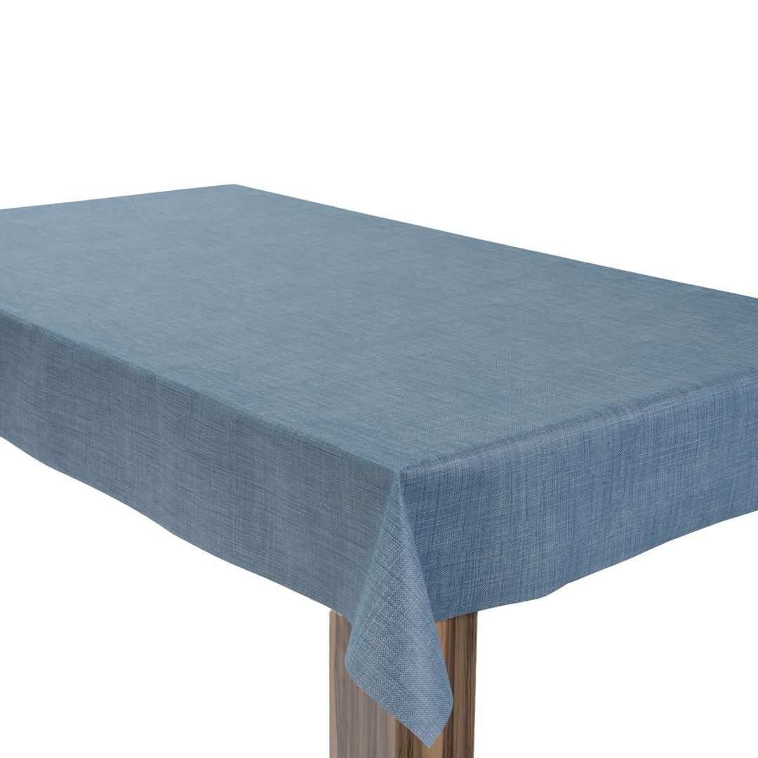 laro Tischdecke Wachstuchtischdecke Uni Leinen PVC Eckig