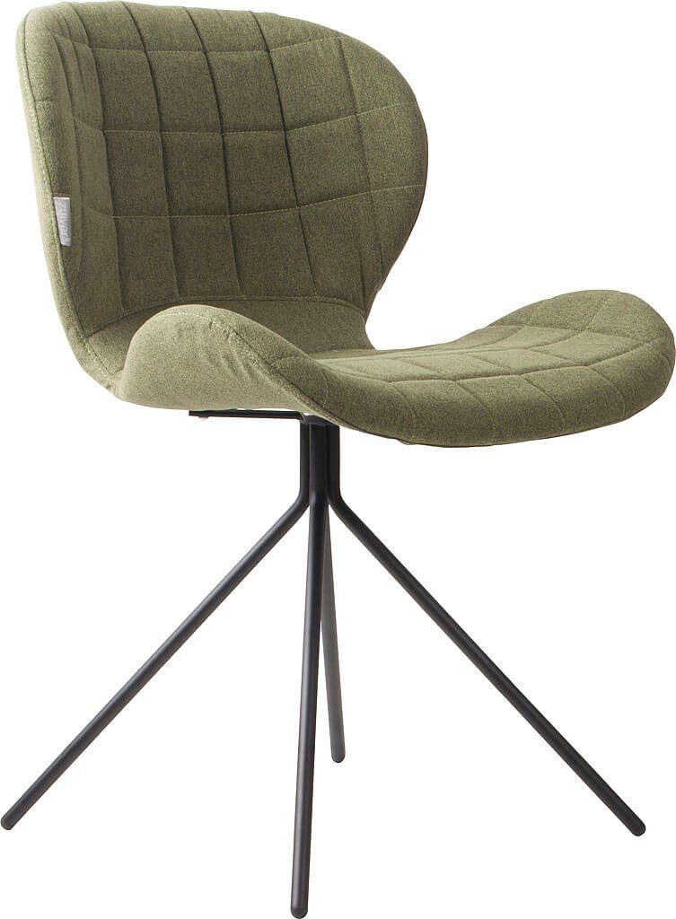 Zuiver Esszimmerstuhl ZUIVER Esszimmerstuhl OMG Stoff Gruen