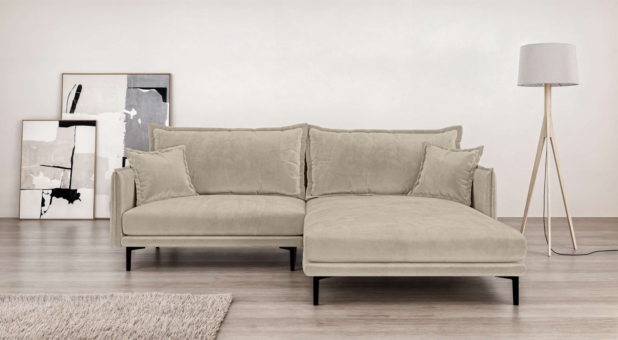 Home affaire Ecksofa "ALEXANDRIA mit Recamiere rechts oder links bestellbar günstig online kaufen