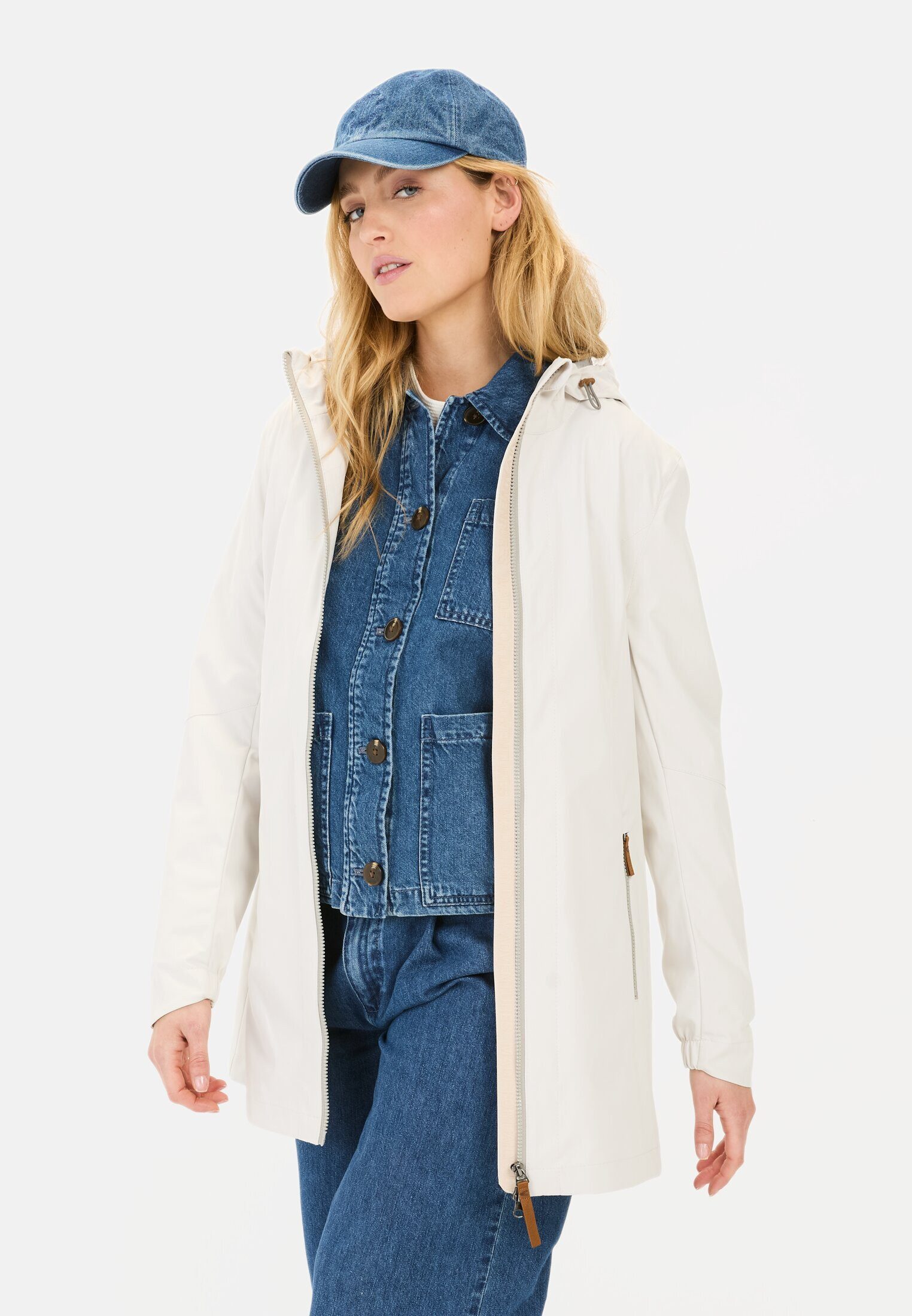 camel active Softshelljacke aus recyceltem Polyester Langarm Kapuze Markenl günstig online kaufen