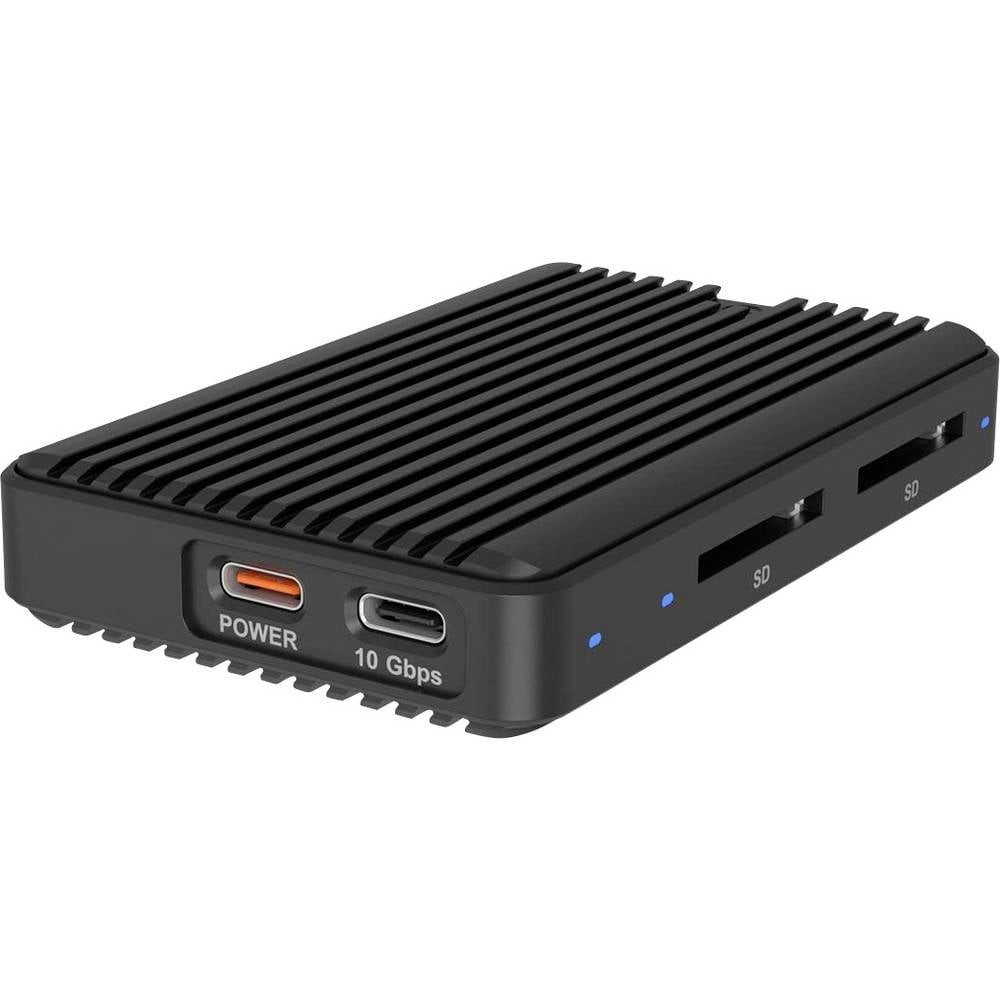 ICY BOX Festplatten-Gehäuse IB-CR602M-C31 M.2 SSD-Gehäuse USB-C® (USB 3.2 Gen 2) 10 GBit/s M.2, 2x SD Kartenleser