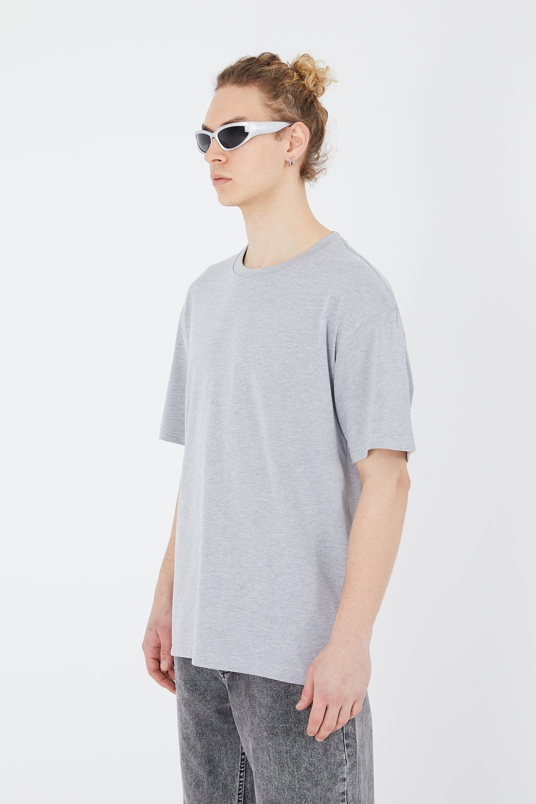 Megaman Jeans Oversize-Shirt Oversize Herren T-Shirt Weiter Auschnitt Extra günstig online kaufen