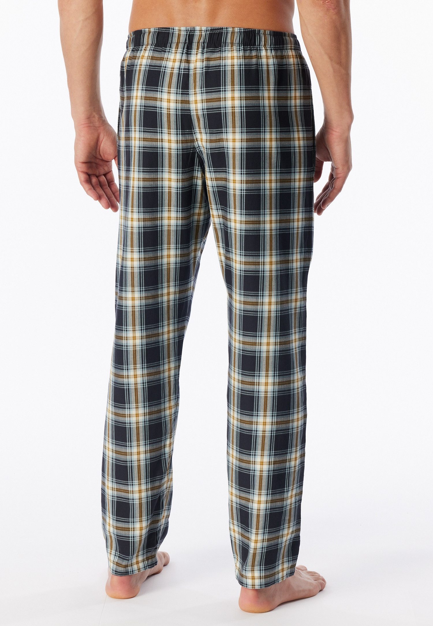 Schiesser Pyjamahose Mix + Relax funktionale Knopfleiste, Bindeband, seitliche Taschen – Bild 4 von 5